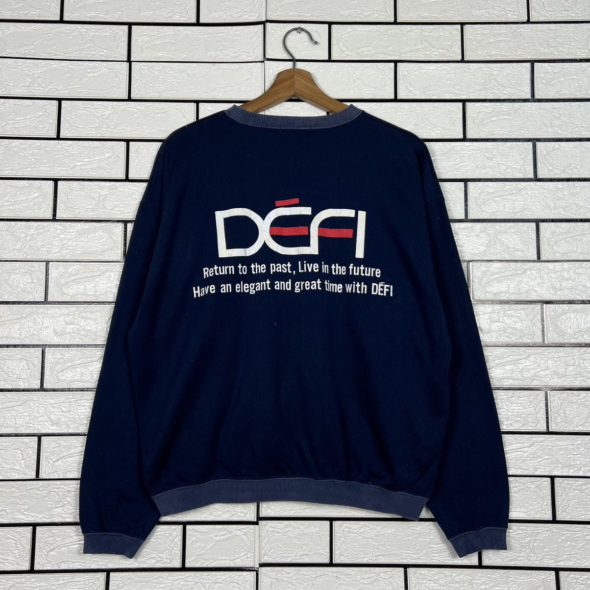 Vintage Vintage 90s DEFI Racing Gauge Big Logo Sweatshirt #3974-C181 Size US L / EU 52-54 / 3 - 1 Thumbnail