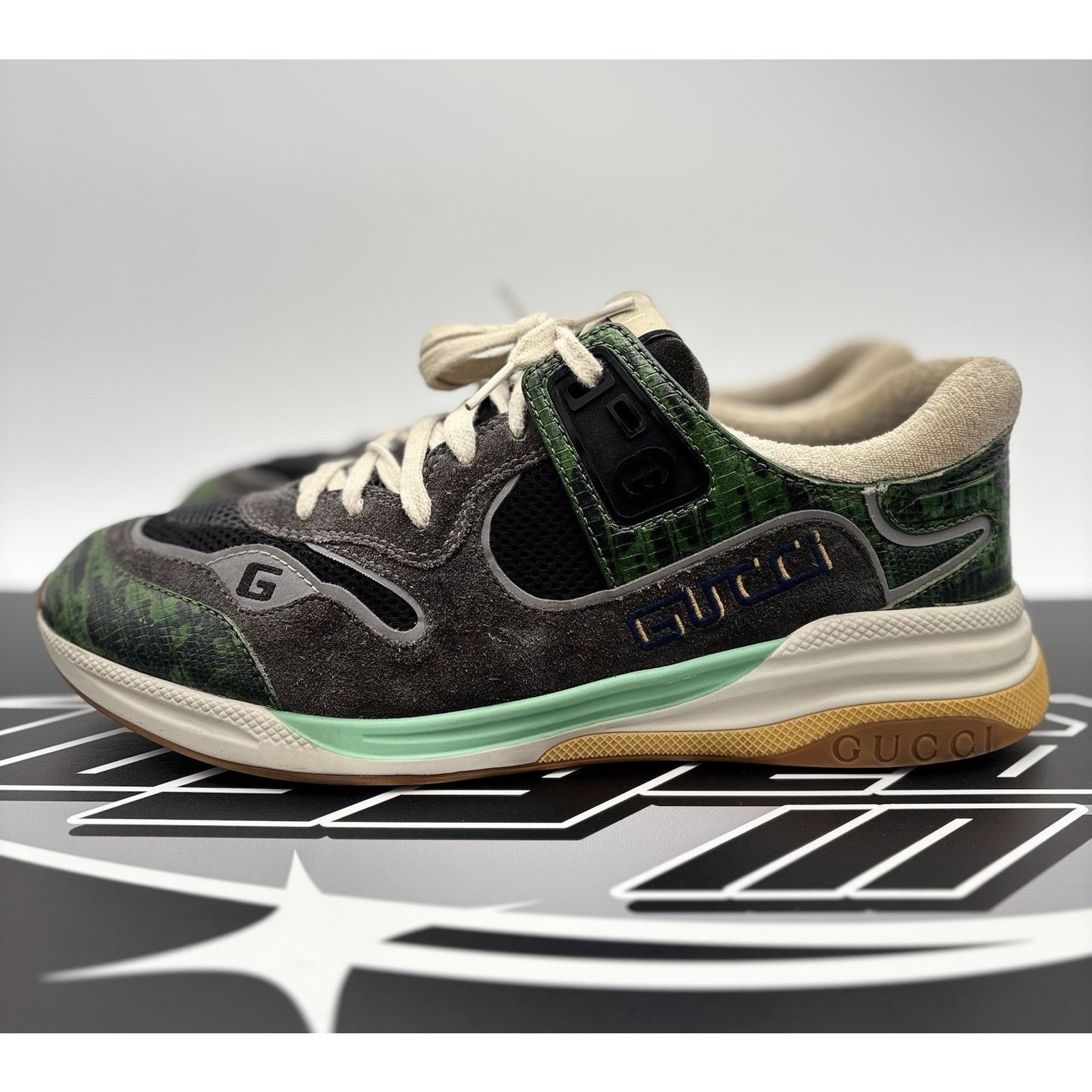 Gucci Gucci Ultrapace ' Green Tejus Printed ' | GOOD CONDITION! Size US 10.5 / EU 43-44 - 1 Thumbnail
