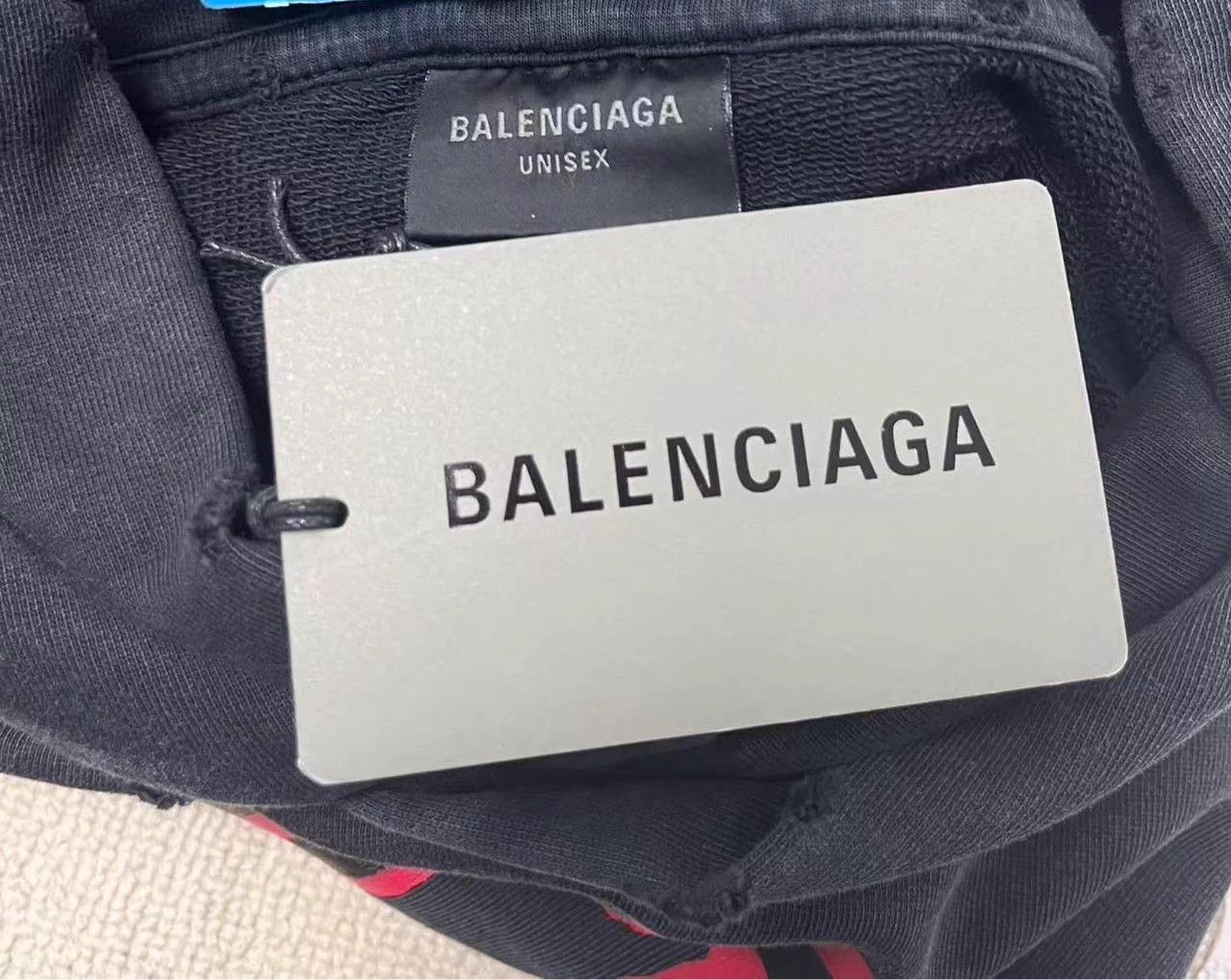 Balenciaga Balenciaga Logo Print Casual Hoodie Black XS Size US XS / EU 42 / 0 - 4 Thumbnail