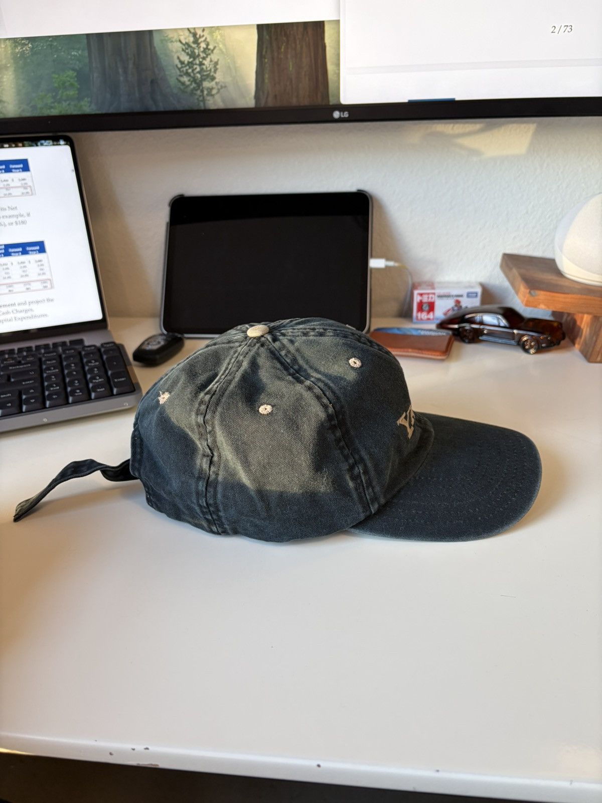 Vintage Yahoo Technology Vintage Strapback Hat/Cap Faded Black Size ONE SIZE - 4 Thumbnail