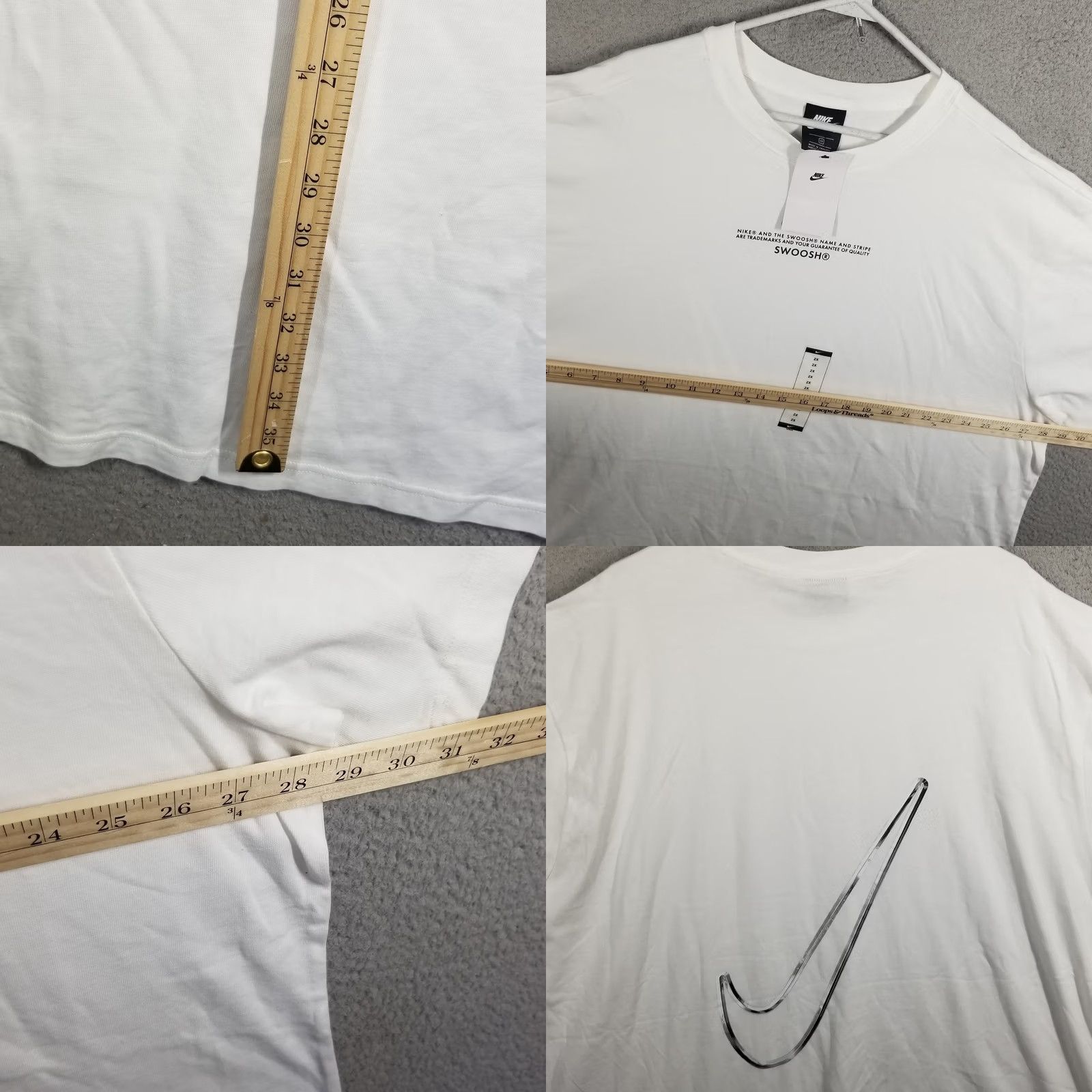 Nike Nike Women's Swoosh T-Shirt Dress 2X White Short Sleeve Activewear Casual Dress Men’s? Size XXL / US 16-18 / IT 52-54 - 8 Thumbnail