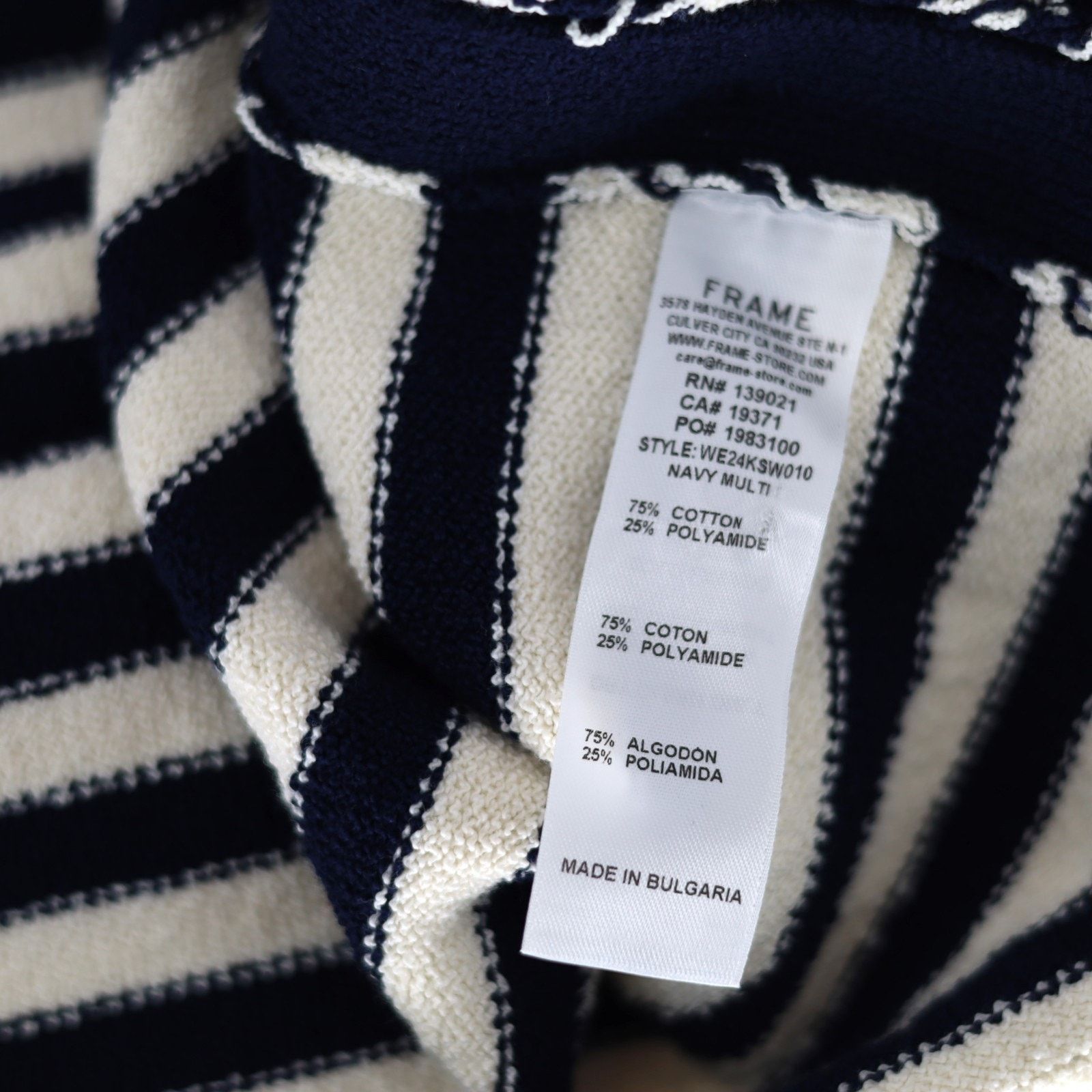Frame Frame Women Navy Nautical Mariner Sweater Tank Top Size S Size S / US 4 / IT 40 - 12 Thumbnail
