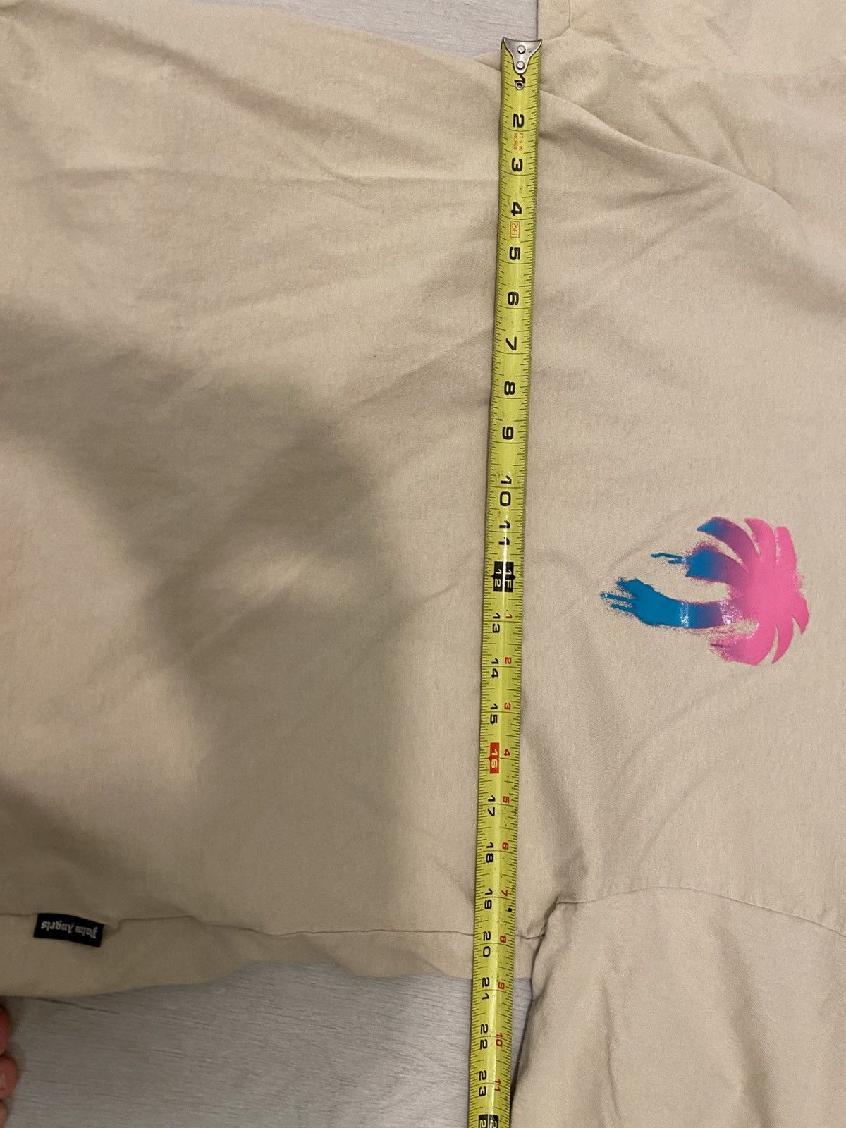 Palm Angels Palm Angels I Love LA Beige Oversized Tee Shirt Size S / US 4 / IT 40 - 10 Thumbnail