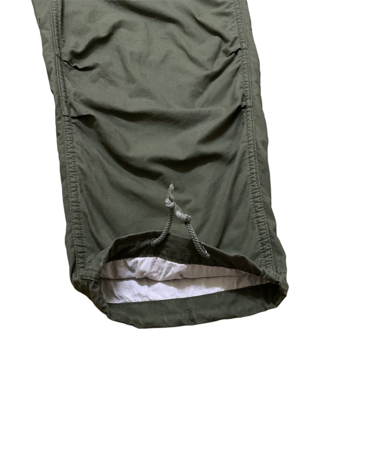 Comme des Garcons Homme × Rei Kawakubo CDG HOMME adjustable waist cotton 3Q pant Green Army Size US 31 - 9 Thumbnail