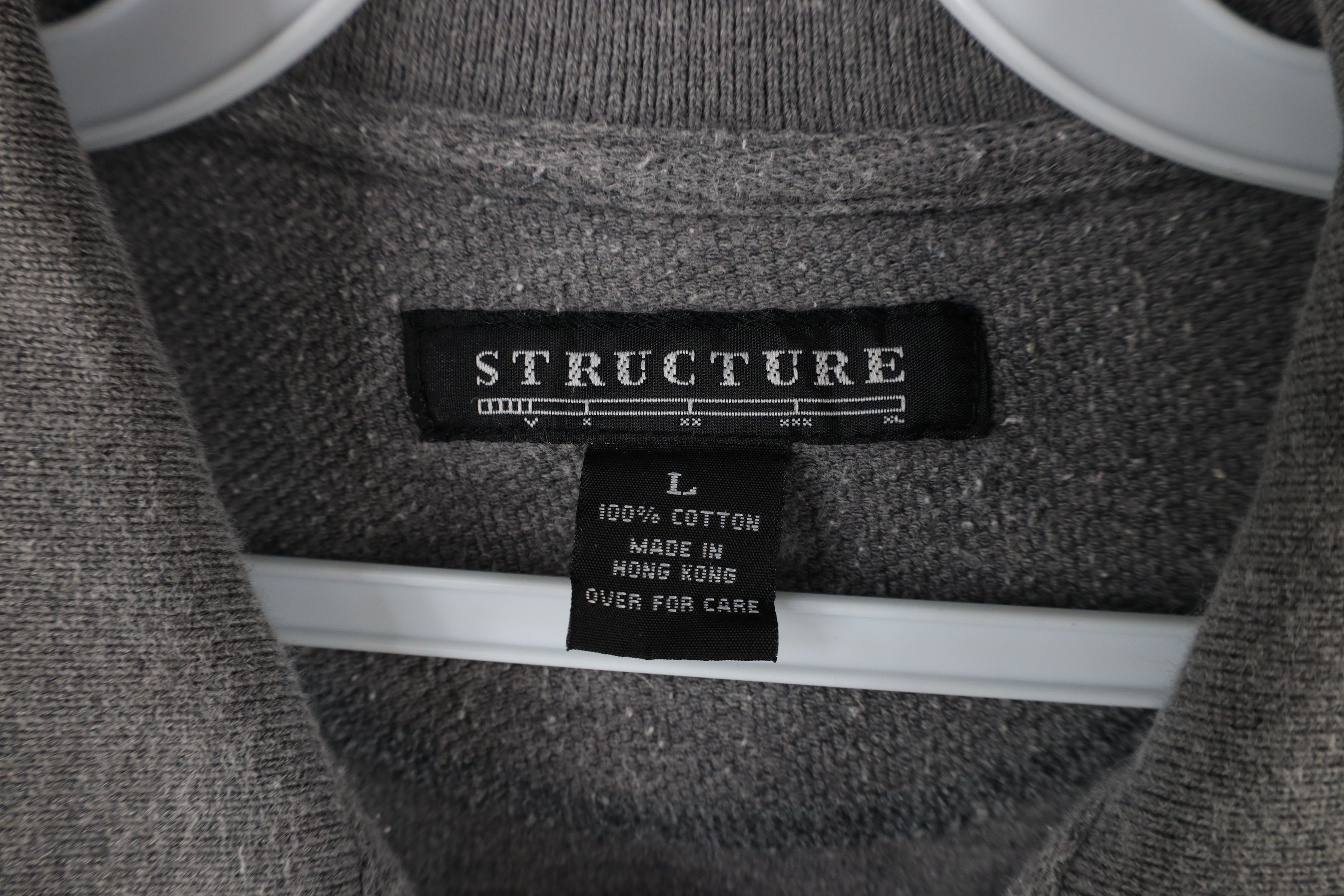 Vintage Vintage 90s Streetwear Thermal Knit Long Sleeve Polo Gray Size US L / EU 52-54 / 3 - 5 Thumbnail