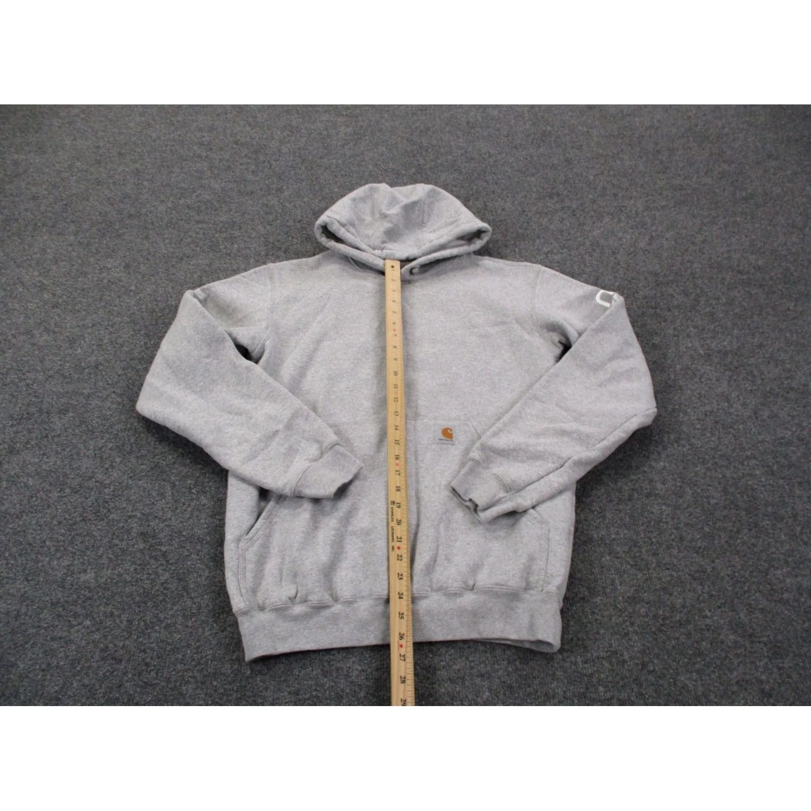 Carhartt Carhartt Hoodie Mens S Gray Relaxed Sweatshirt Work Logo Outdoor Pockets Hooded Thermal Shirt Mens Size US S / EU 44-46 / 1 - 3 Thumbnail
