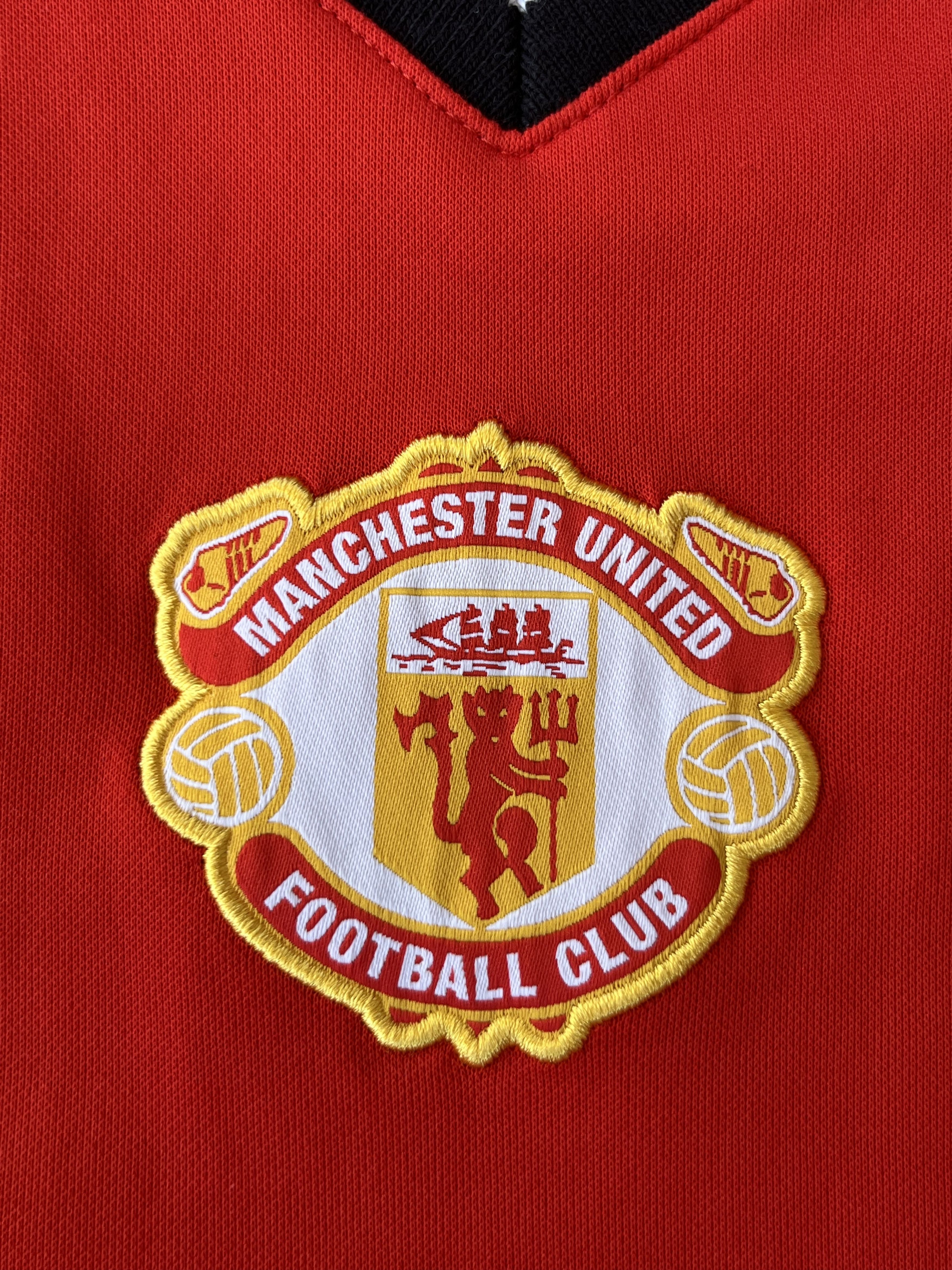 Adidas ADIDAS x MANCHESTER UNITED 2015/16 T-shirt V Neck Red Color Size US M / EU 48-50 / 2 - 8 Thumbnail