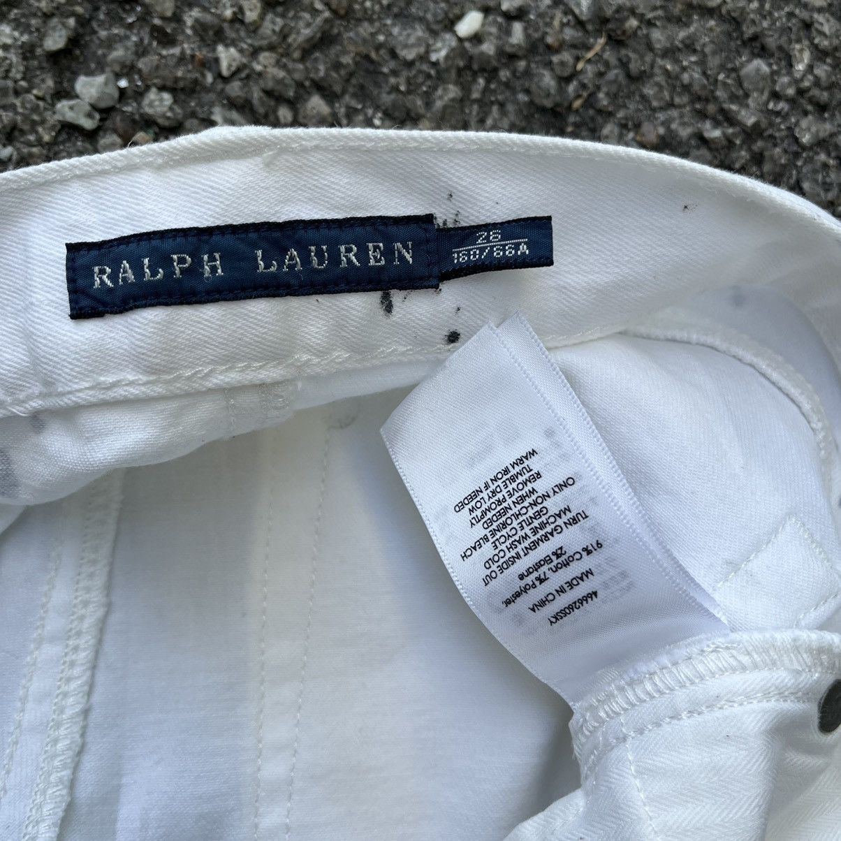 Polo Ralph Lauren Ralph Lauren White Splatter Painted Bull Graphic Slim Jeans Size 26" / US 2 / IT 38 - 9 Thumbnail