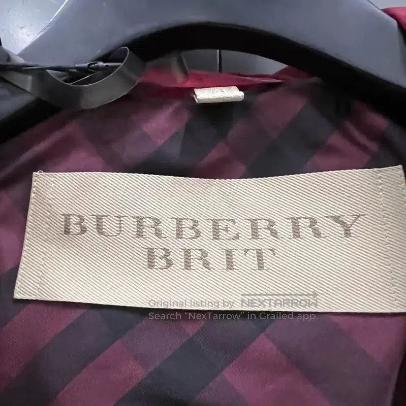 Burberry Burberry Red Cotton Short Trench Coat. Size XXS / US 00 / IT 34 - 4 Thumbnail