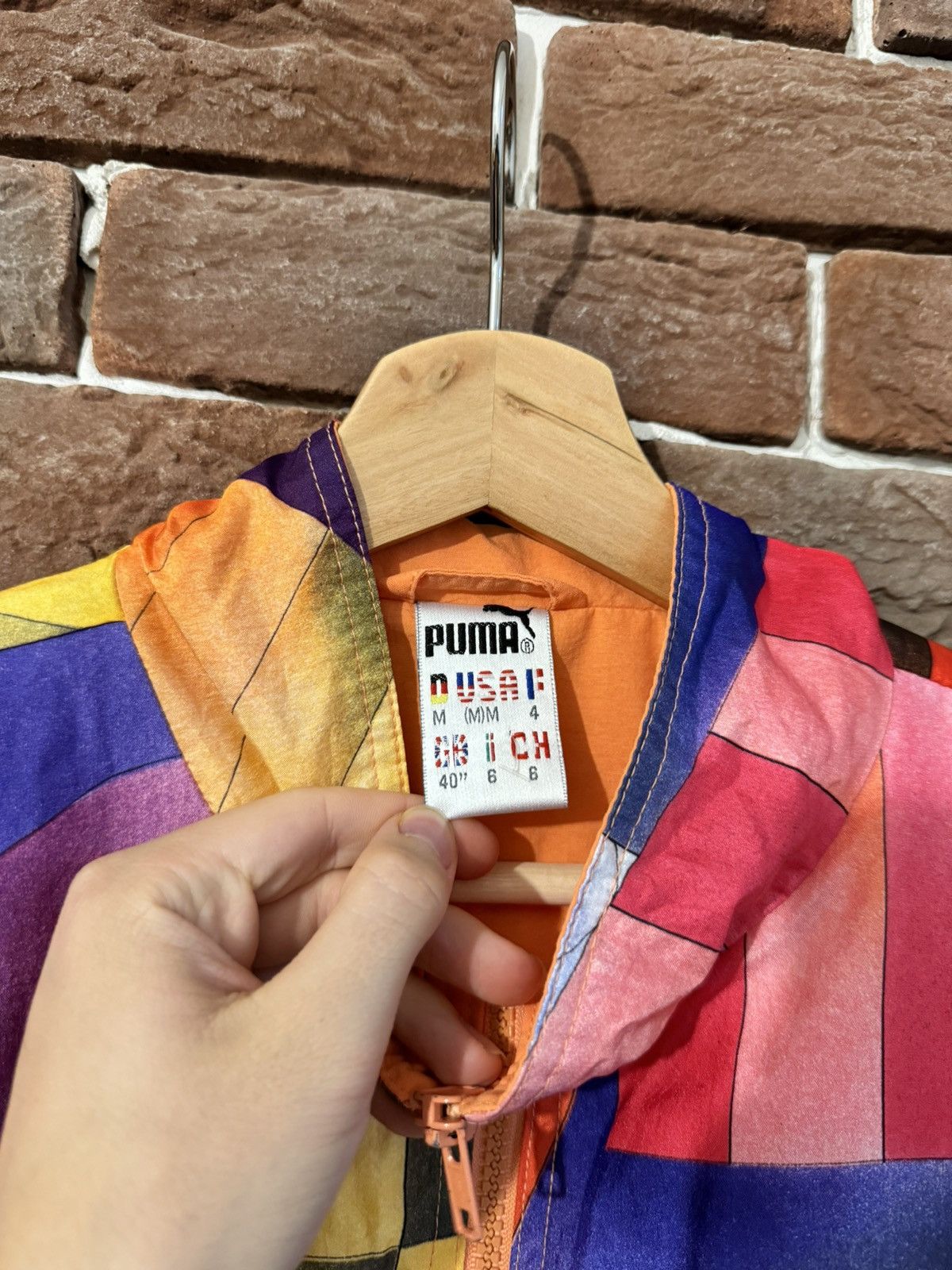 Reebok Puma Vintage 90s Funky Medium Track Top Jacket Streetwear Size US M / EU 48-50 / 2 - 5 Thumbnail