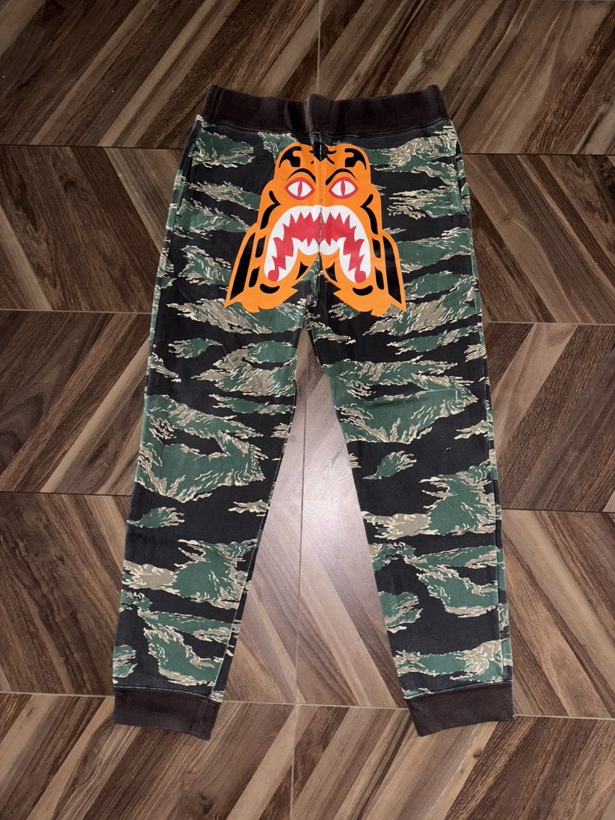 Bape Tiger Sweatpants | Grailed