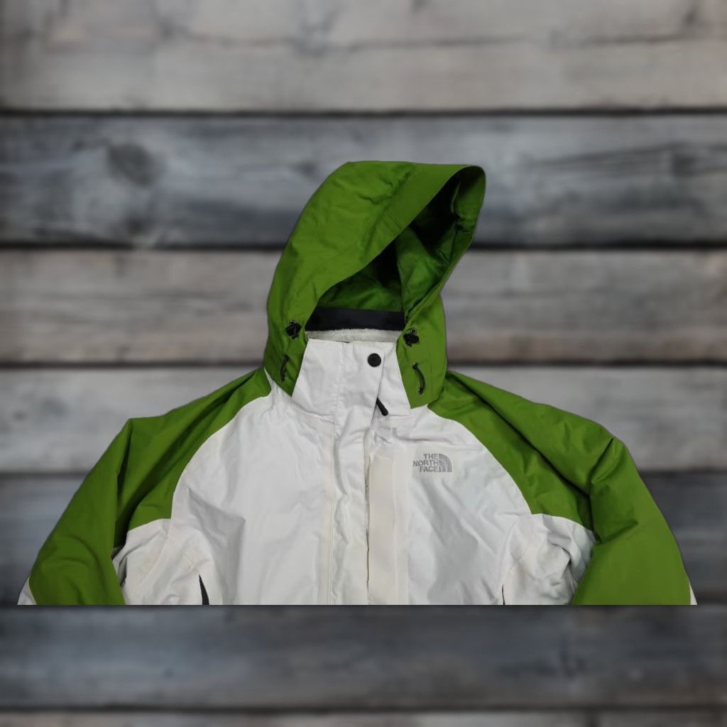 The North Face VINTAGE The North Face Jacket Womens L White Hooded Wind-Resistant Rain Coat Size L / US 10 / IT 46 - 1 Thumbnail