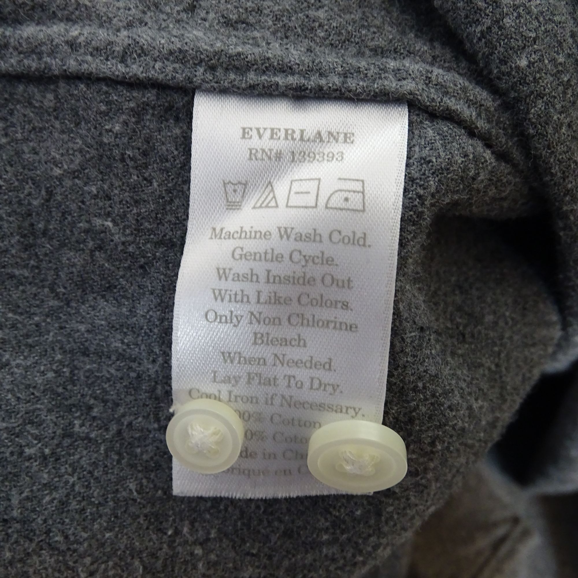 Everlane Everlane Men Button Down Flannel Shirt Size M Dark Gray Cott Size US M / EU 48-50 / 2 - 7 Thumbnail