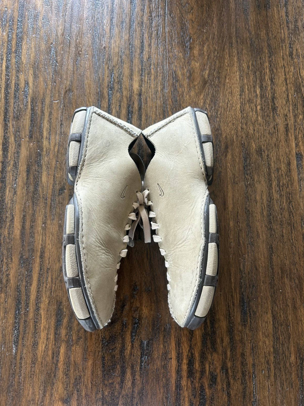 Nike Nike Vintage 90s/Y2K Grunge Rare Leather Stitched Sneakers Size US 9 / EU 42 - 4 Thumbnail