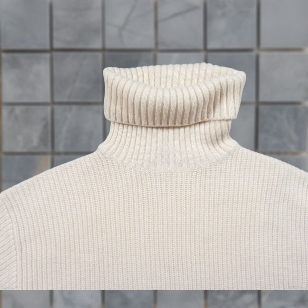 Veronica Beard Veronica Beard Sweater Womens XS Beige Ribbed Turtleneck Knit Pullover Pullover Ladies Size XS / US 0-2 / IT 36-38 - 1 Thumbnail