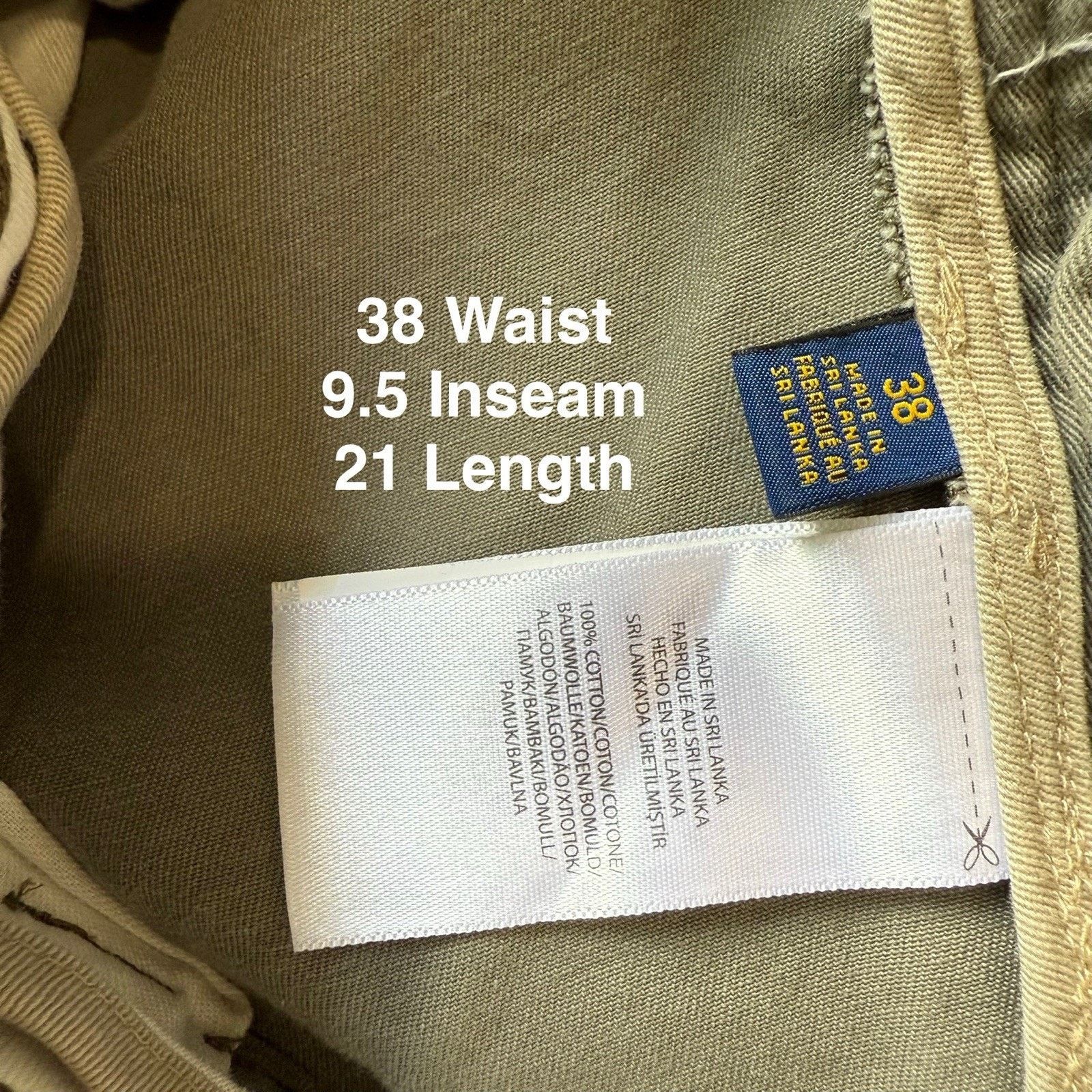 Polo Ralph Lauren Polo Ralph Lauren Cargo Shorts 38 Green Canvas Military Size US 38 / EU 54 - 6 Thumbnail
