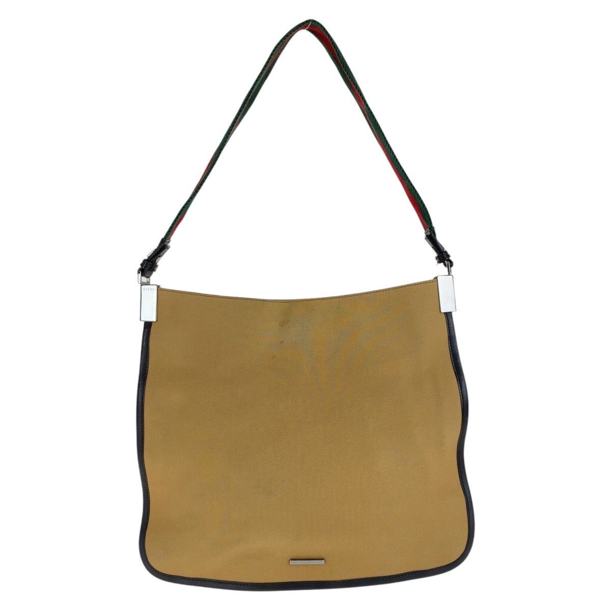 Gucci Gucci Canvas Sherry Line Shoulder Bag 001 4321 Canvas Shoulder Bag 001 4321 in Beige, Women's
