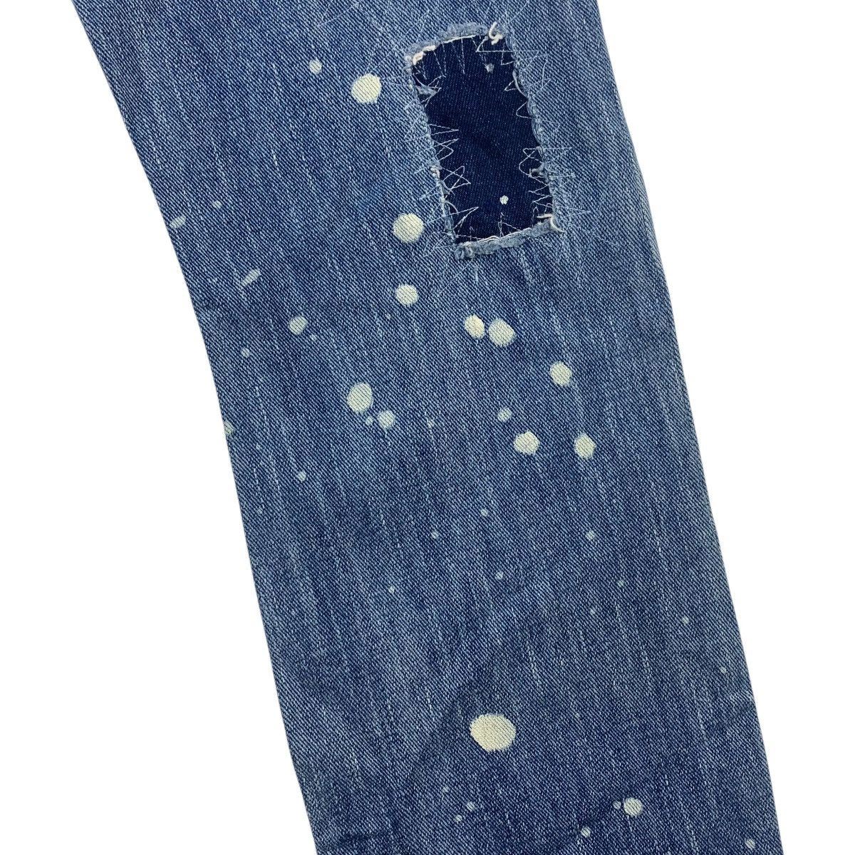Japanese Brand JTU japanesebrand painter patcher blue jeans Size 29" - 20 Thumbnail
