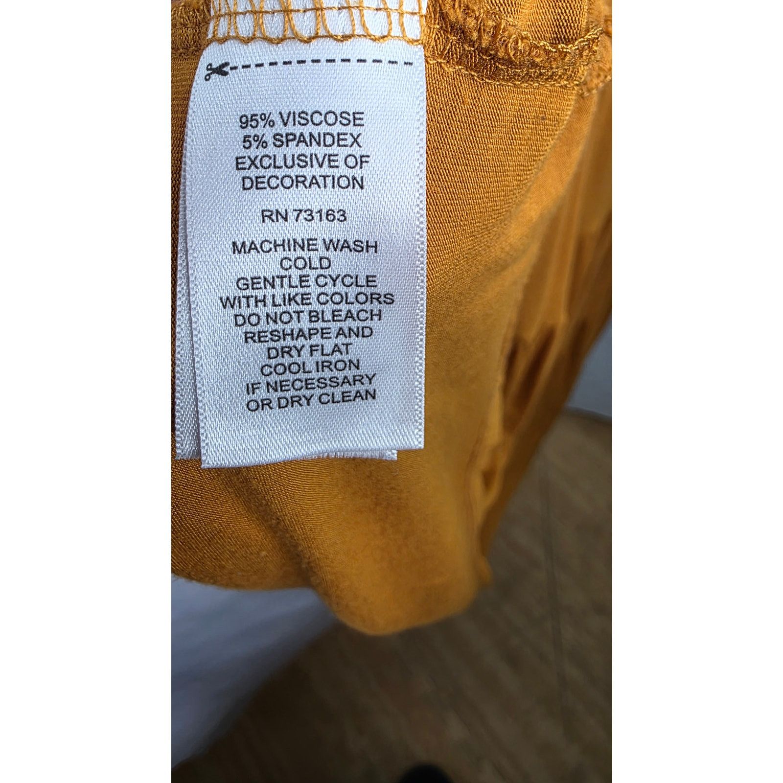 Other Women's Mustard Embroidered Boho Dress Floral Tiered Size M / US 6-8 / IT 42-44 - 7 Thumbnail