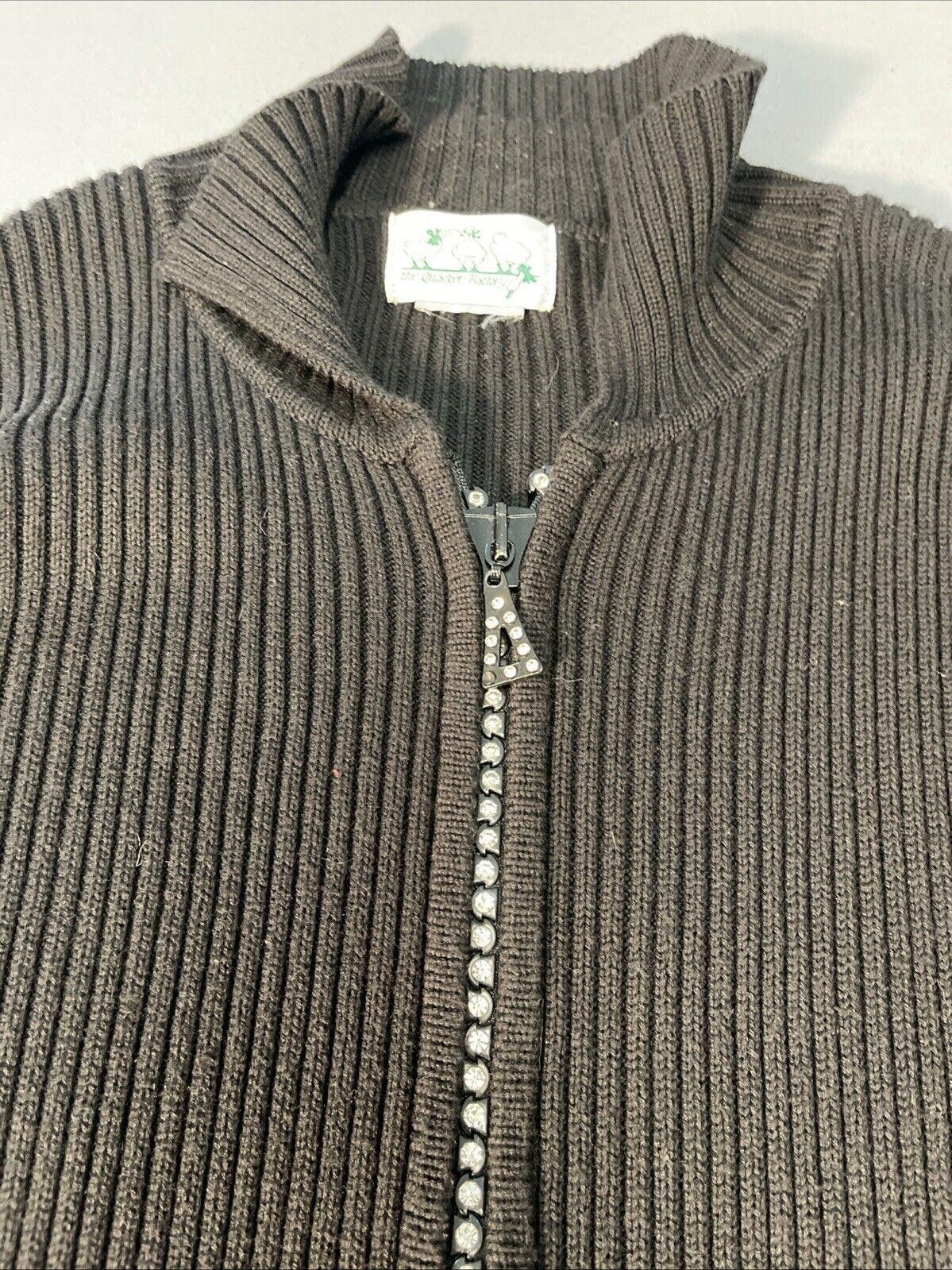 Designer SEE DESCRIPTION Quacker Factory Cardigan BLACK Jewel Size S / US 4 / IT 40 - 6 Thumbnail