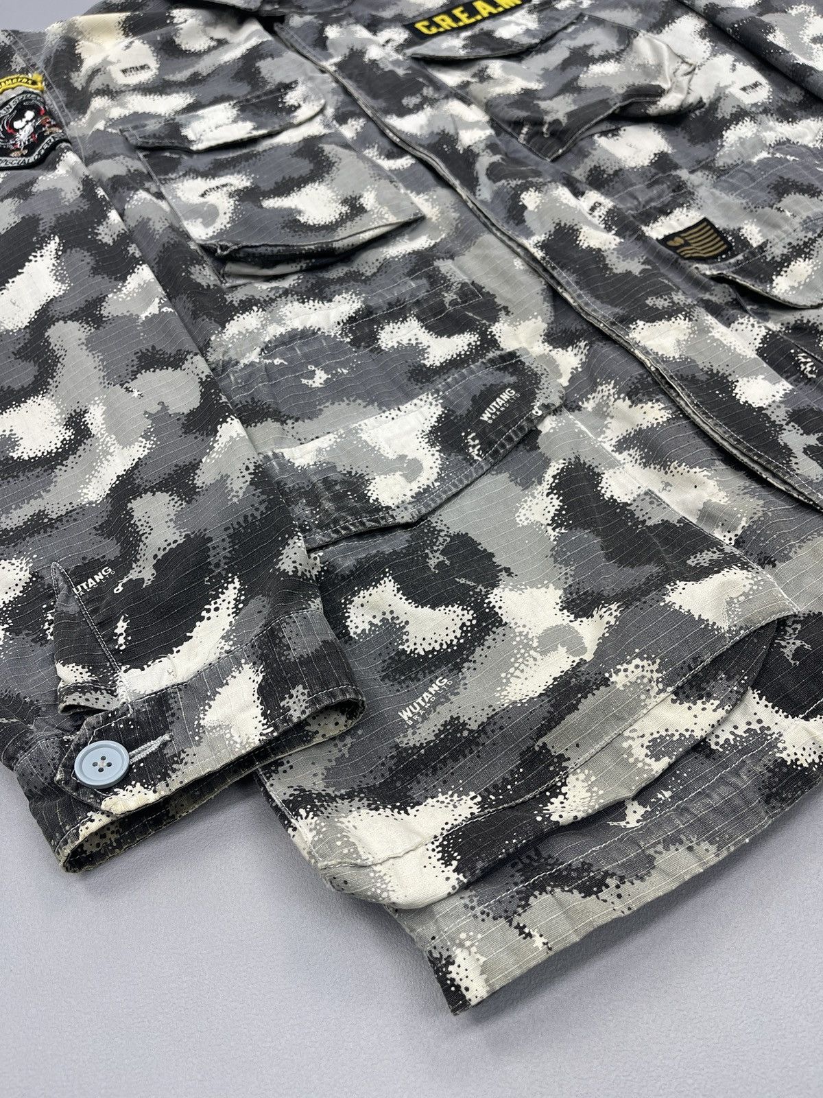 Wu-Tang Clan Rare! Vintage Wu Tang Clan C.R.E.A.M M 65 Camo Jacket Size US XL / EU 56 / 4 - 15 Thumbnail
