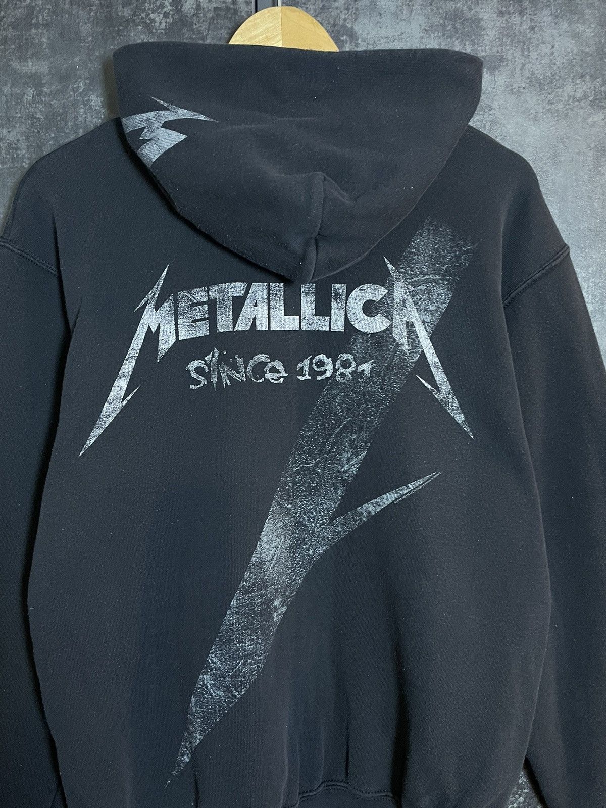 Band Tees Crazy Metallica Faded Black Zip Hoodie Big Logo Streetwear Size US M / EU 48-50 / 2 - 5 Thumbnail