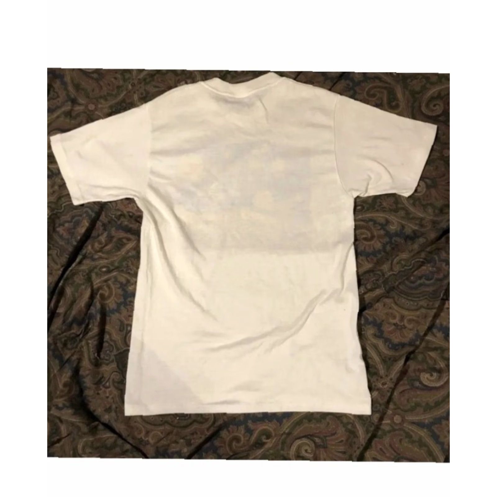 Jerzees VINTAGE Van Gogh Starry New York Night T-Shirt Mens S White Distressed Art Tee Rare Size US S / EU 44-46 / 1 - 7 Thumbnail