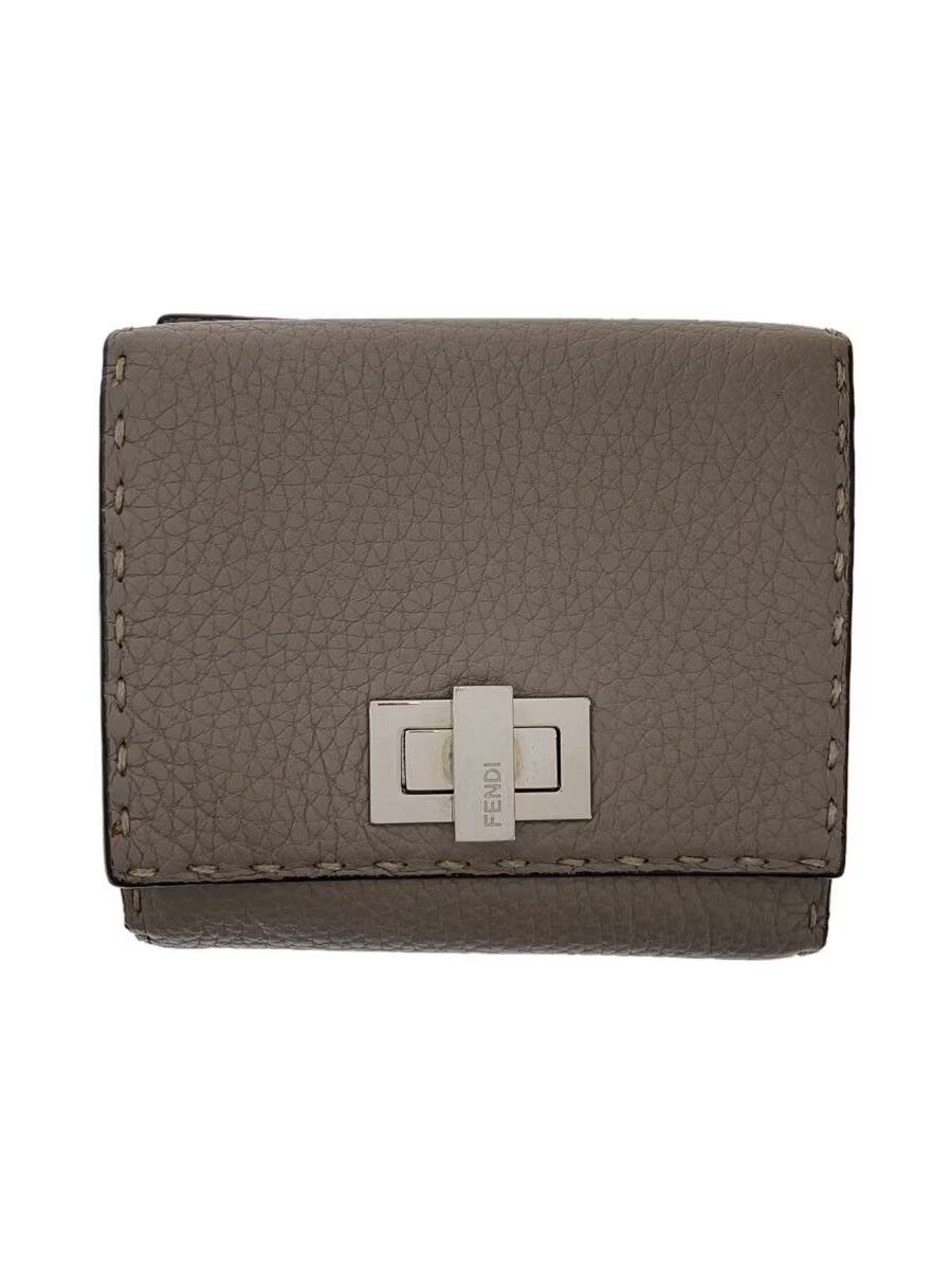 Fendi Selleria Peekaboo Leather Bi-Fold Wallet