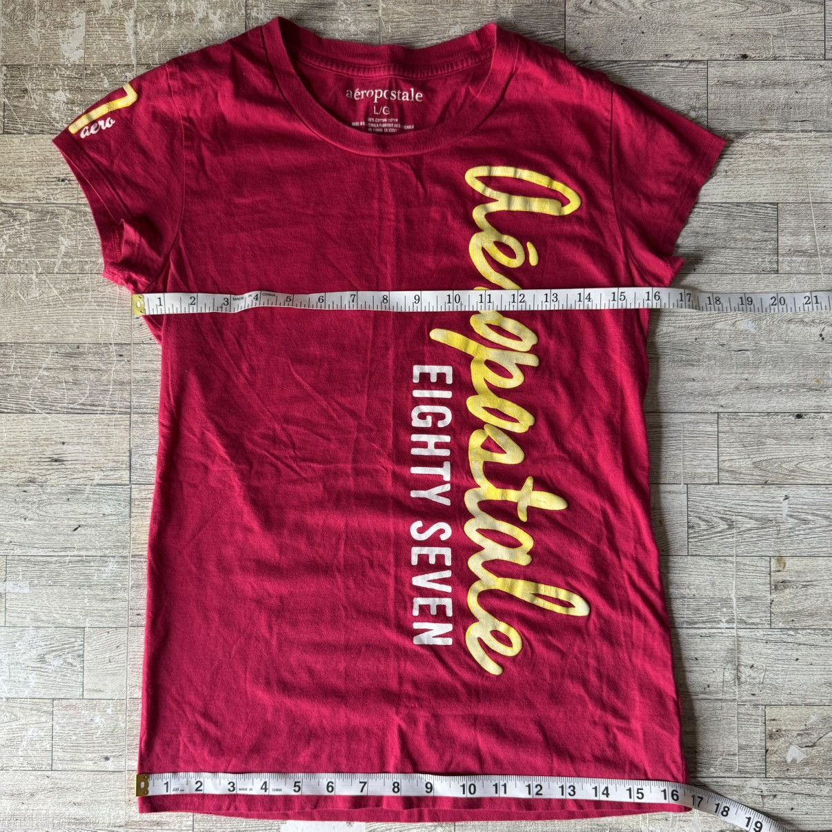 Aeropostale Retro, Aero, Slim Fit, Women’s Logo Cotton Tee Size L / US 10 / IT 46 - 7 Thumbnail