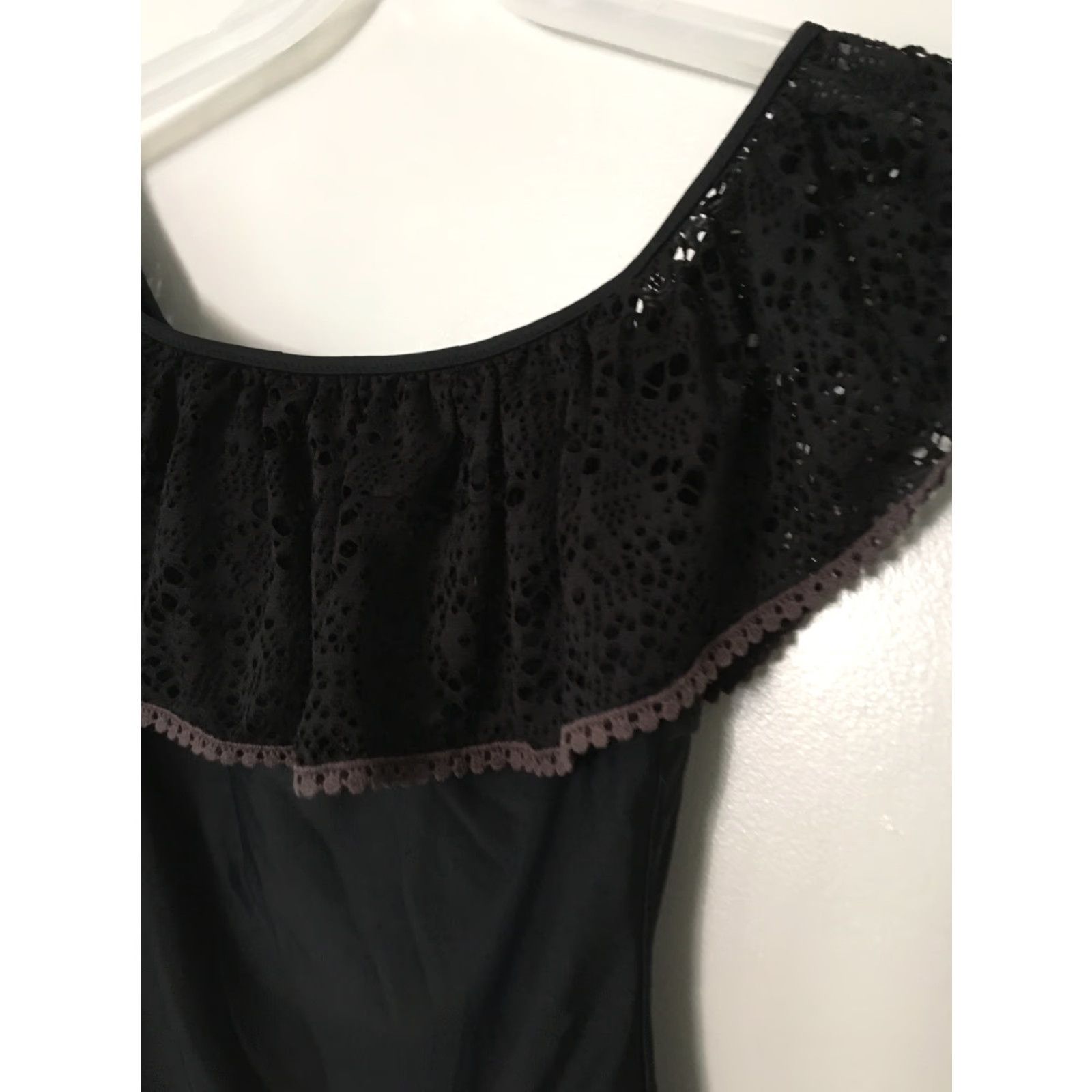Mossimo Mossimo Women's Black Lace Boho Bodysuit One Piece Sz S Size S / US 4 / IT 40 - 3 Thumbnail