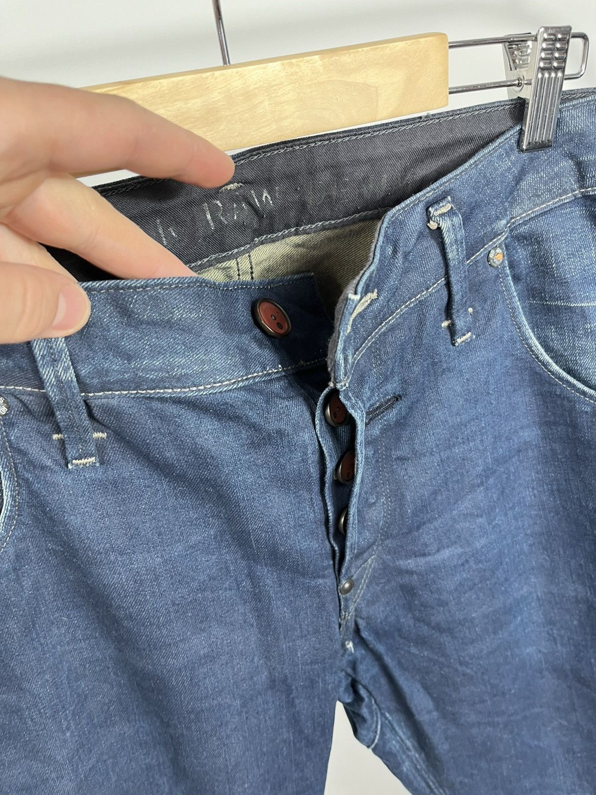 G-Star G Star RAW Arc 3D Jeans 31/32 Slim Tapered Zip Pocket Denim Size US 31 - 14 Thumbnail