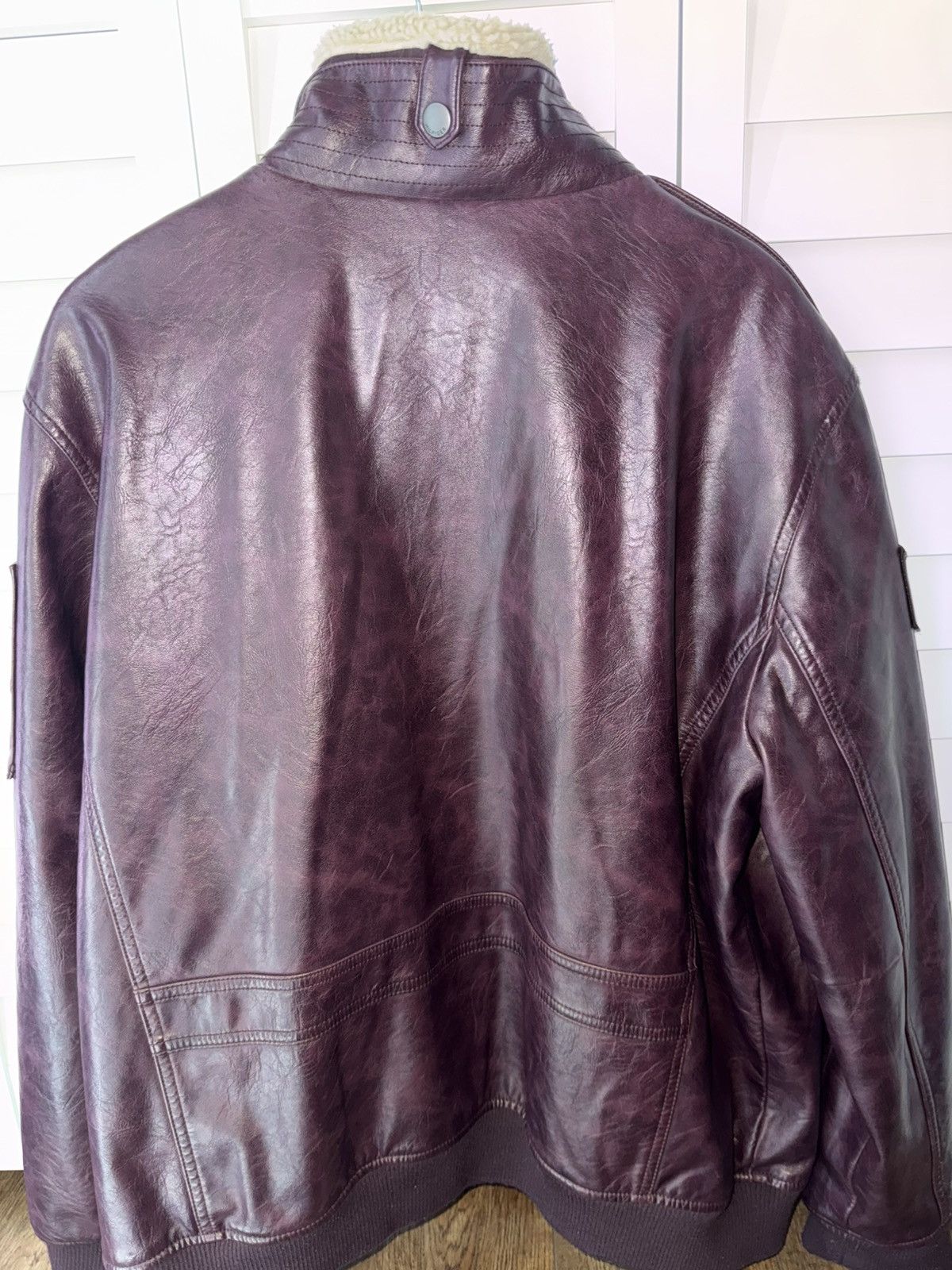Tommy Hilfiger Brown leather Tommy Hilfiger bomber jacket Size US XXL / EU 58 / 5 - 6 Thumbnail