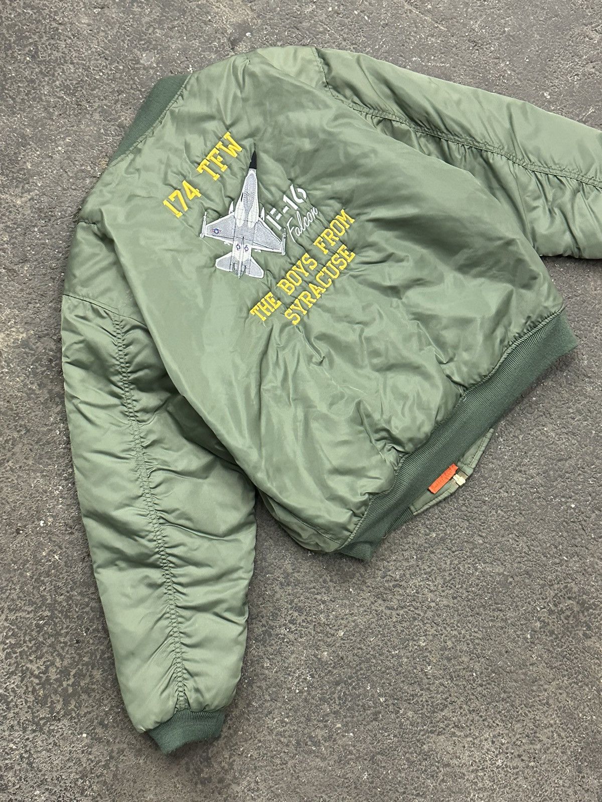 Vintage Y2K flight army bomber jacket Size US L / EU 52-54 / 3 - 1 Thumbnail