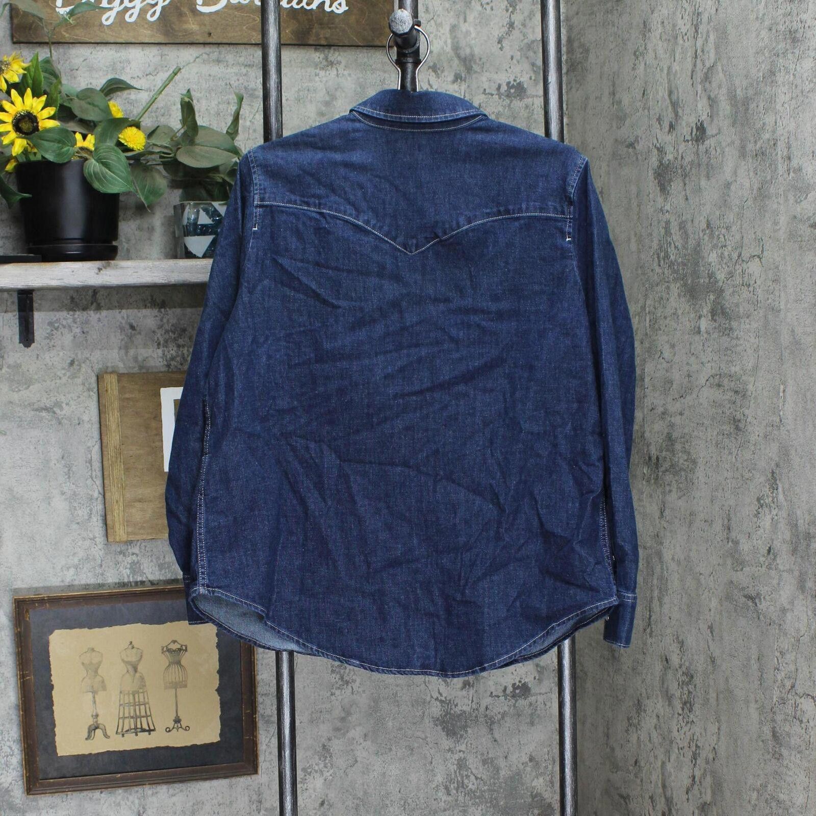Designer NWT Levi's Western Jean Jacket 577840002 1X Minds Eye Blue Size XL / US 12-14 / IT 48-50 - 2 Thumbnail