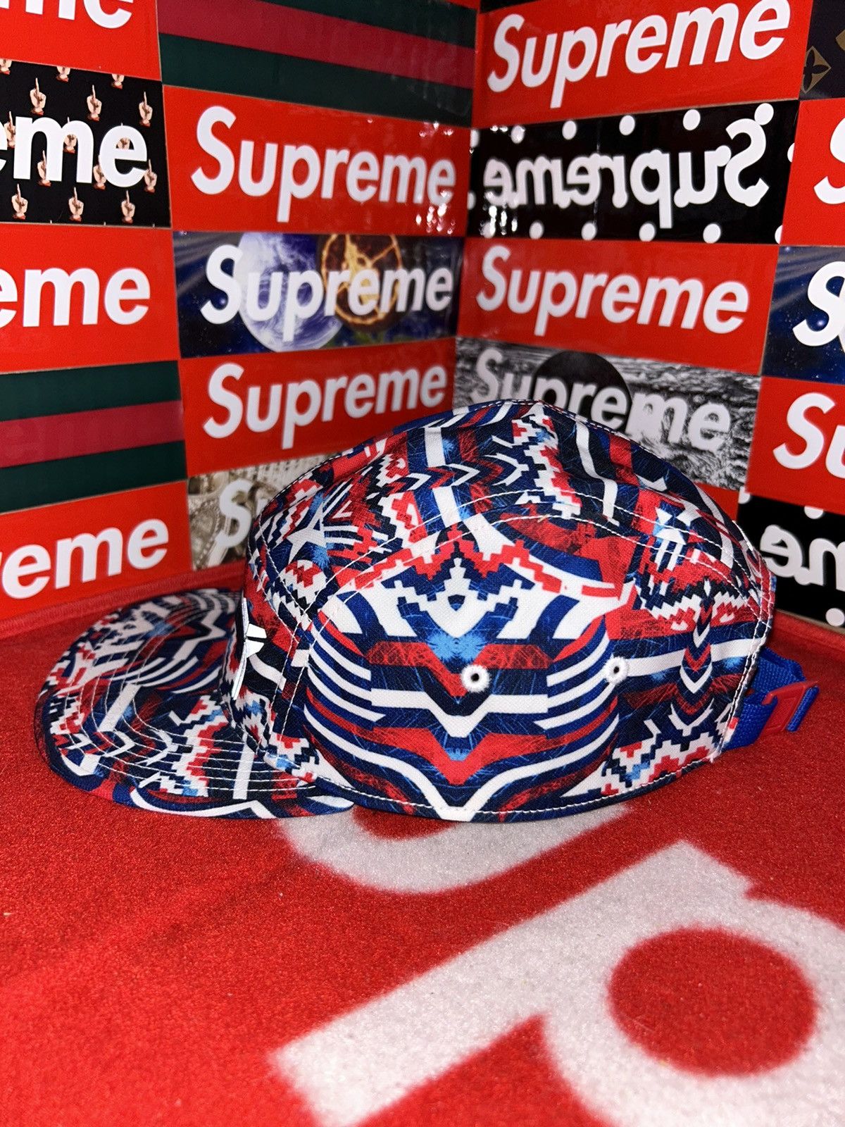 Nike 2014 NIKE KOBE BRYANT IX INDEPENDENCE DAY 5 PANEL HAT NEW Size ONE SIZE - 3 Thumbnail