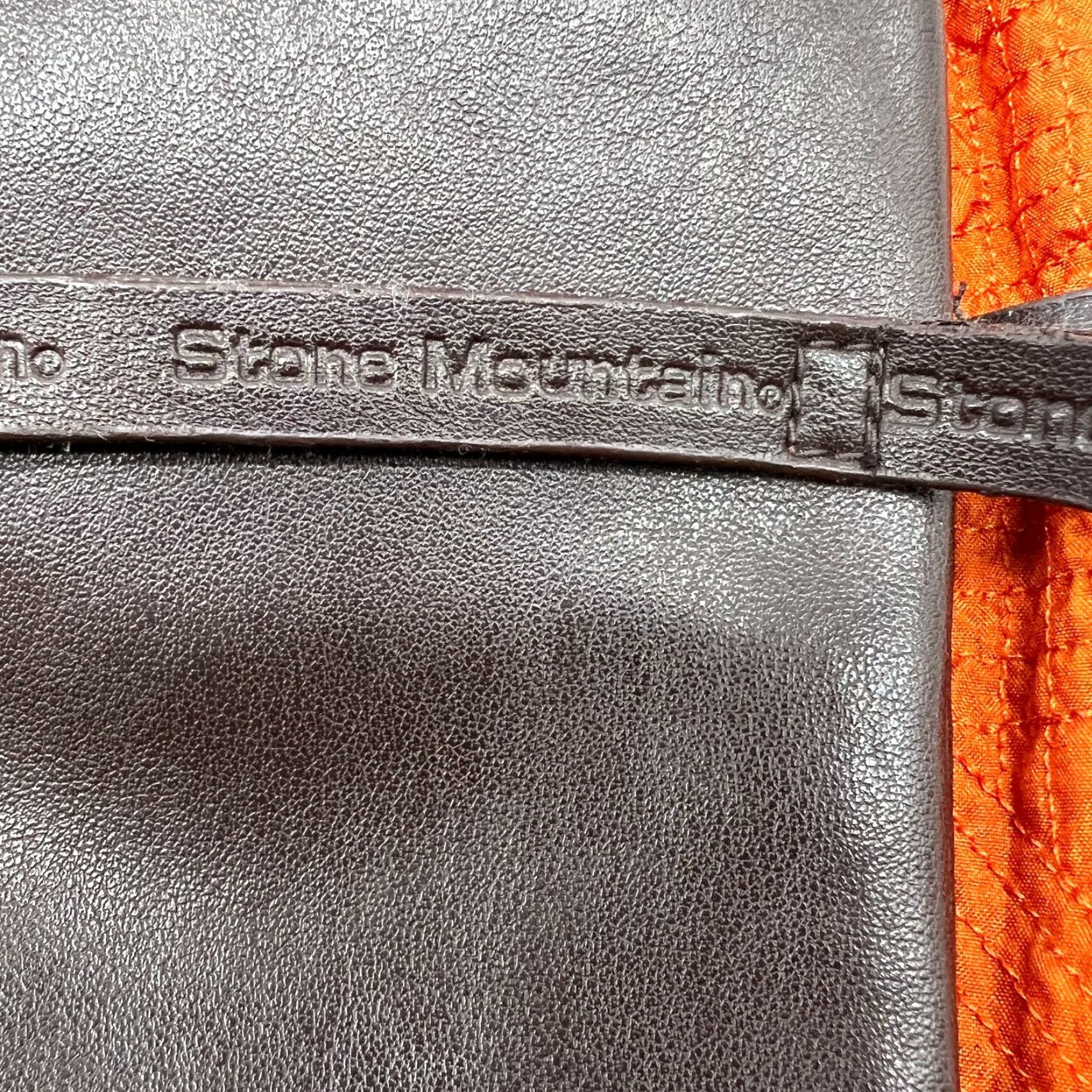 Vintage Stone Mountain Shoulder Bag Womens 7X12 Orange Adjustable Strap Buckle Zip Cotton Blend 90s Classic Casual Bag Women Size ONE SIZE - 6 Thumbnail
