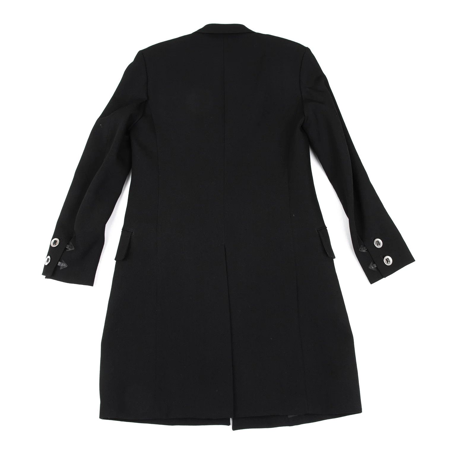 Jean Paul Gaultier Long Leather Belted Jacket in Black, Size 4 Size US XL / EU 56 / 4 - 14 Thumbnail