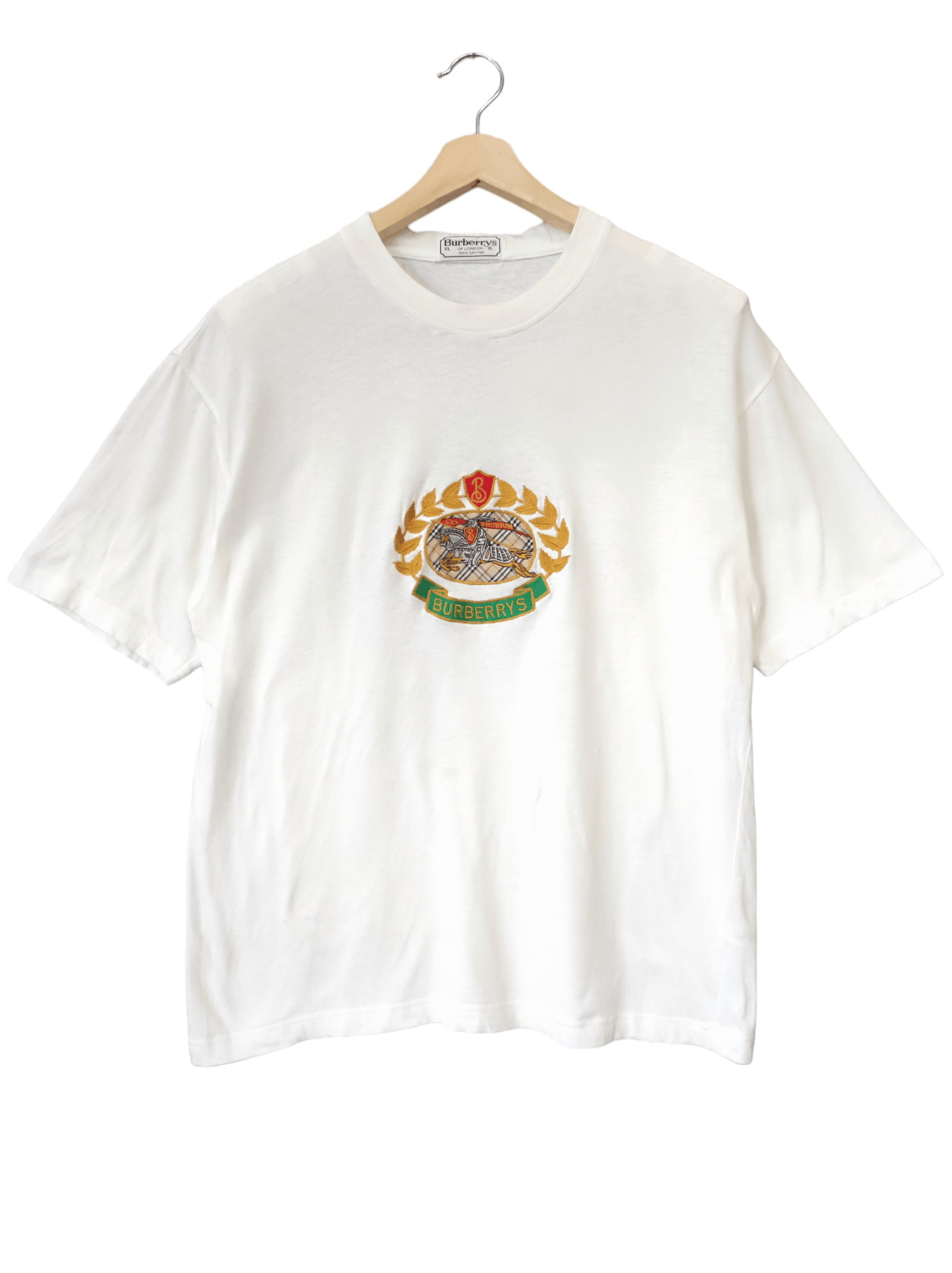 image of Burberrys Of London Burberry Prorsum Spell Out White 90S, Men's (Size Large)