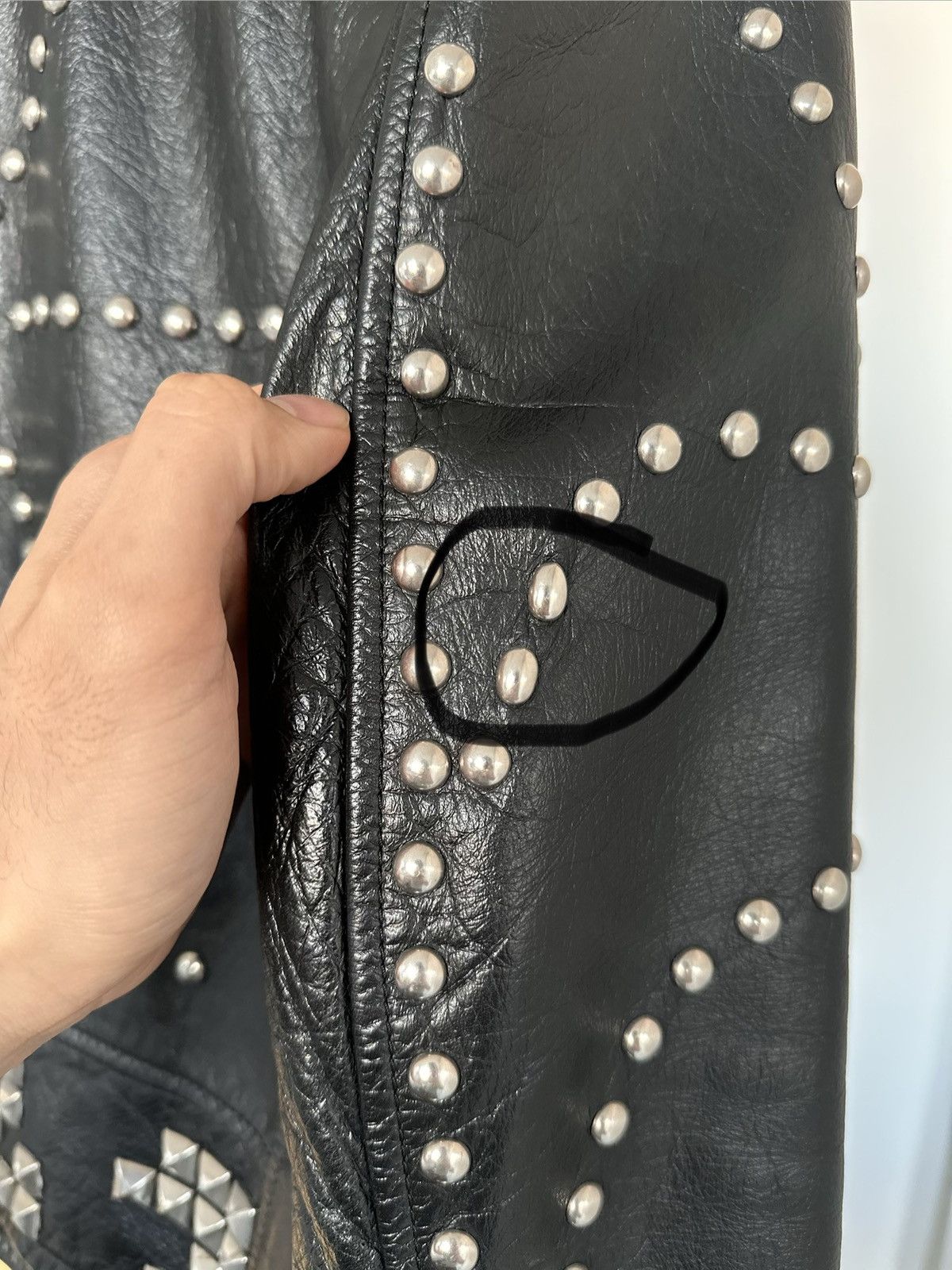 Saint Laurent Paris Studded leather jacket Size US M / EU 48-50 / 2 - 3 Thumbnail