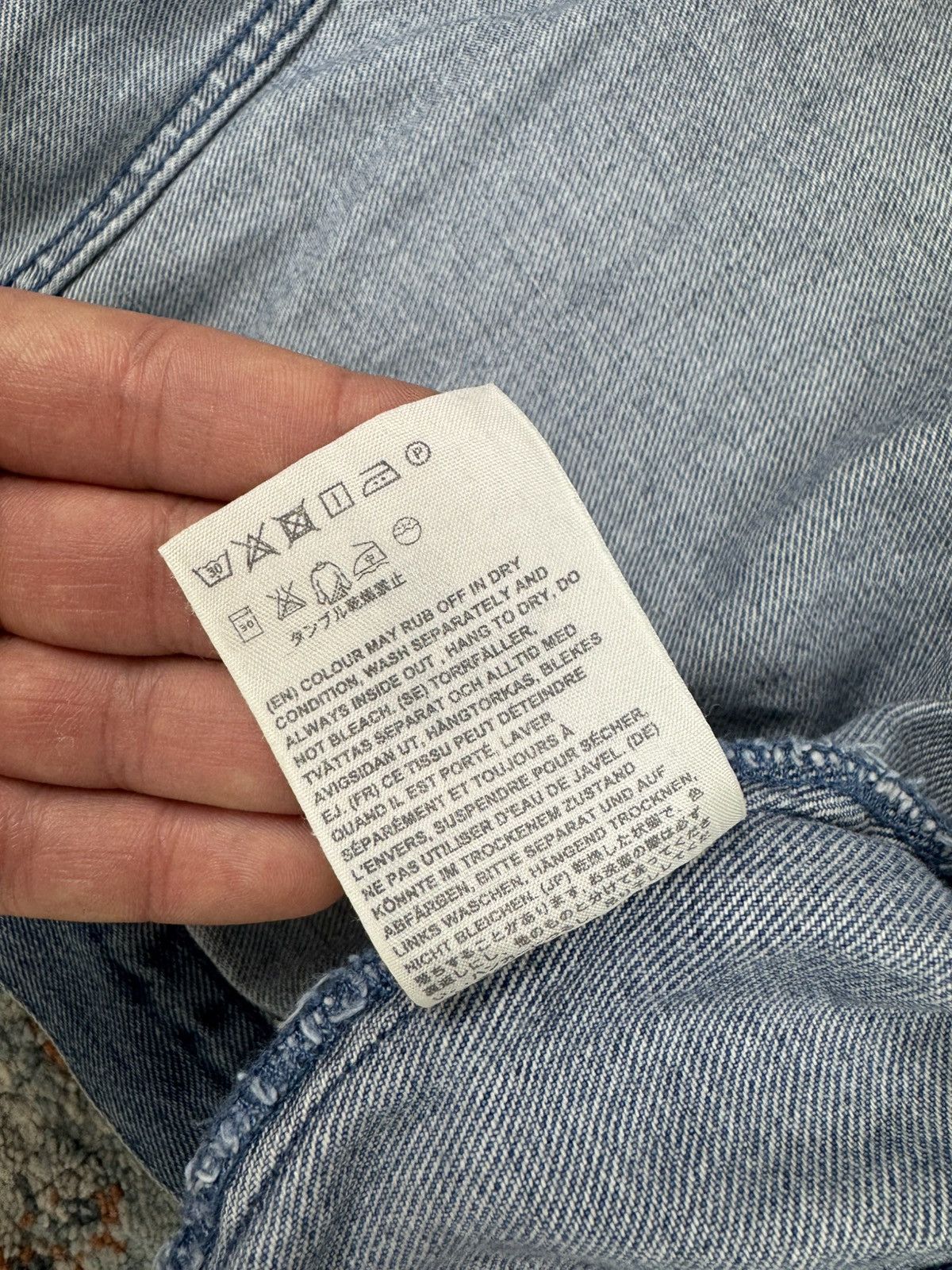 Acne Studios Vintage 00s Acne Studios Tag Light cropped denim jacket Size XS / US 0-2 / IT 36-38 - 18 Thumbnail