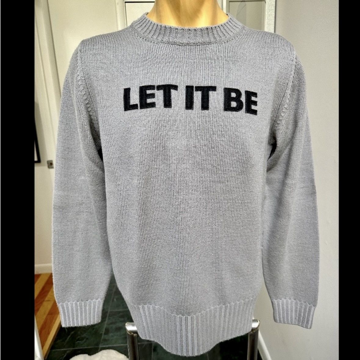 SMART TURNOUT LONDON MERINO WOOL SWEATER LET IT BE BEATLES