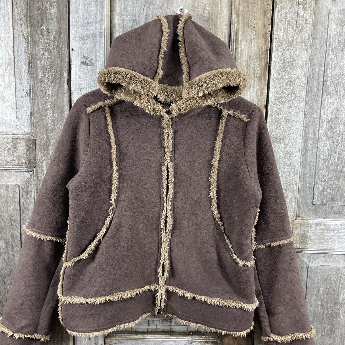 Japanese Brand × Uniqlo × Vintage Vintage Uniqlo Sherpa Hoodie Jacket Size L / US 10 / IT 46 - 3 Thumbnail