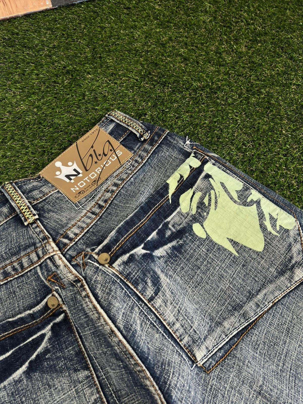 Japanese Brand Crazy Vintage Super Baggy 90’s Notoriuos BIG Jnco Jeans USA Size US 30 / EU 46 - 5 Thumbnail