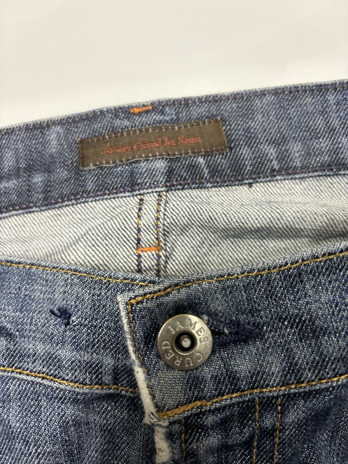 Japanese Brand VINTAGE JAMES CURED BY SEWN BOOTCUT JEANS Size US 31 - 7 Thumbnail