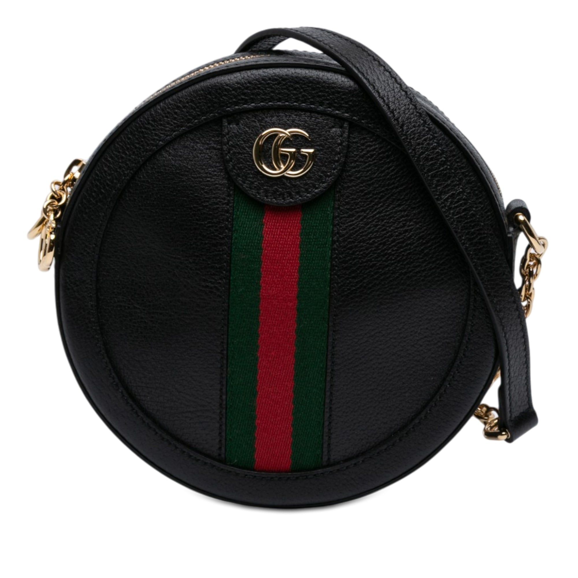 Gucci Mini Leather Ophidia Round Crossbody Size ONE SIZE - 1 Thumbnail