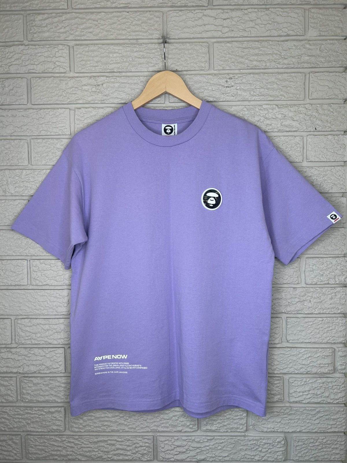 Aape Aape Badge Lavender T Shirt Size US S / EU 44-46 / 1 - 1 Thumbnail