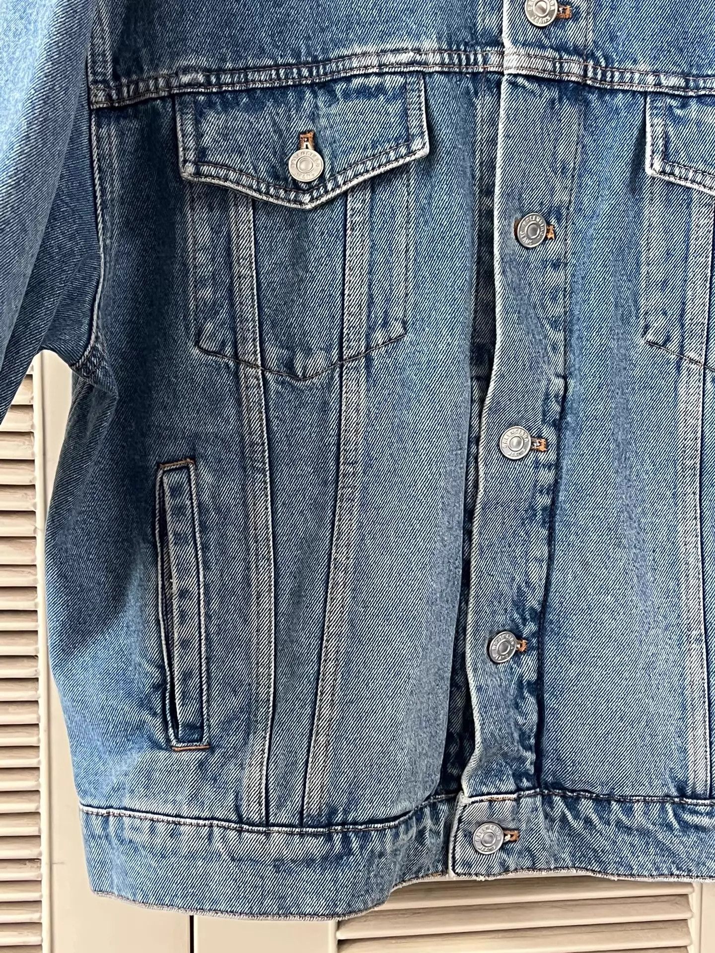 Balenciaga BALENCIAGA Classic Loose Denim Jacket 46 Back Multi Logo Size US S / EU 44-46 / 1 - 5 Thumbnail