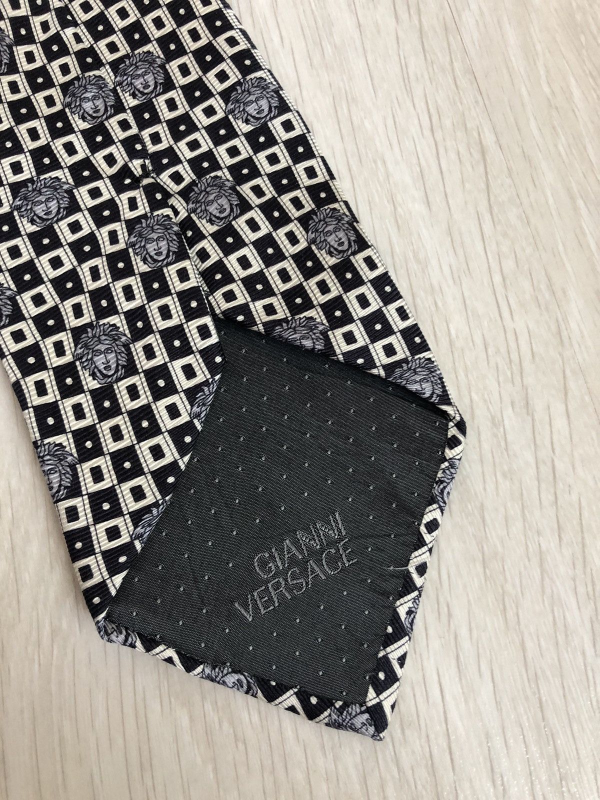 Versace × Vintage Vintage Gianni Versace Monogram Silk Tie Size ONE SIZE - 2 Thumbnail