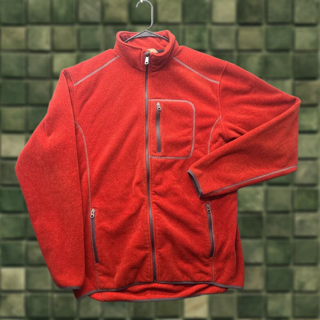 Vintage Duluth Trading Fleece Jacket Mens LT Regular Hooded Zip Pockets Red Polartec Outdoor Fall Winter L Tall Two Harbors Regular Fit Size US L / EU 52-54 / 3 - 1 Thumbnail