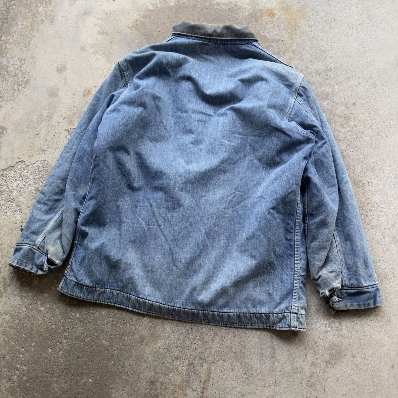 Vintage Thrashed Faded Distressed Sears Chore Coat ERD Grunge RRL Size US XL / EU 56 / 4 - 17 Thumbnail
